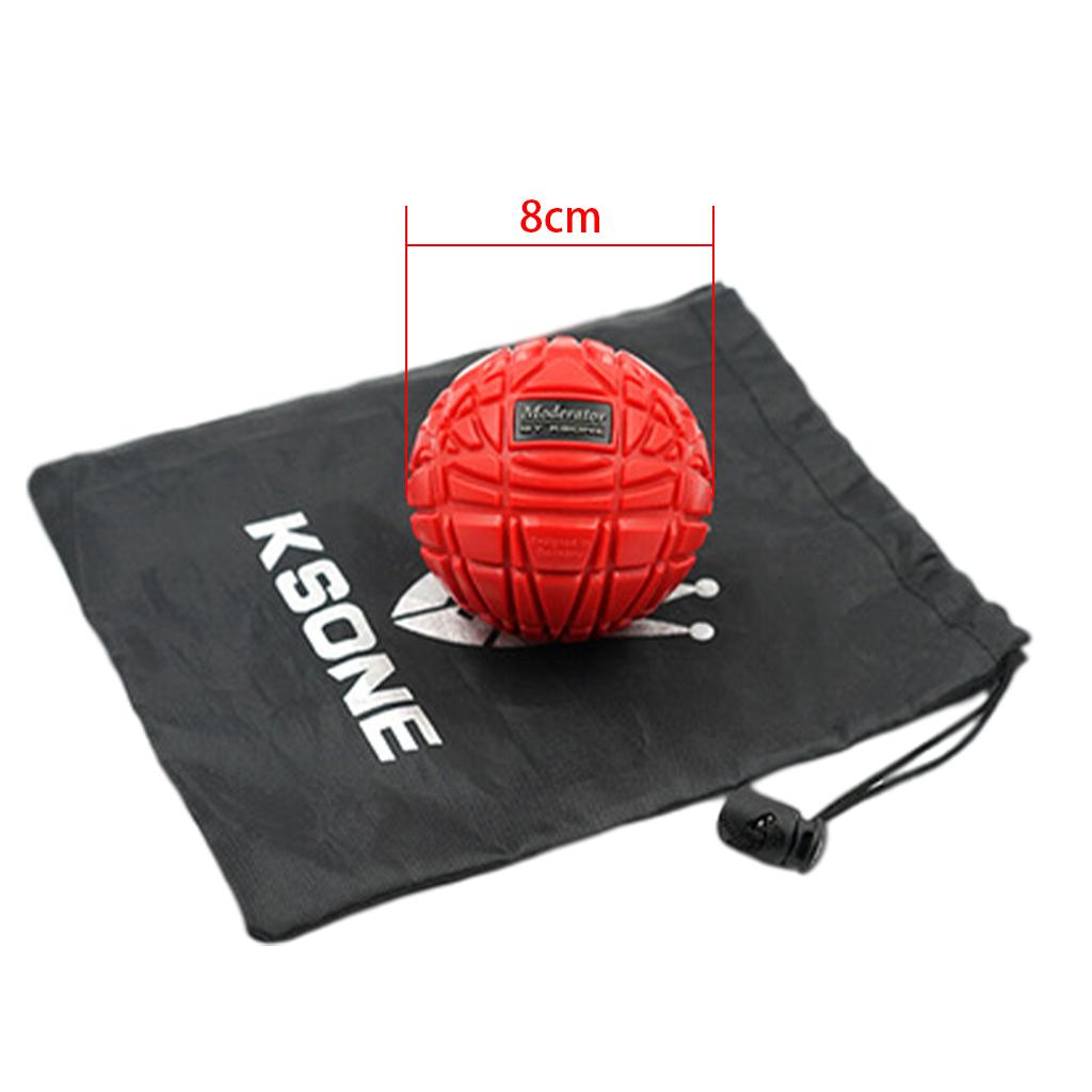 Muscle Max Massage Ball for Fascial Relaxation Relax Tight Muscle 8cm red