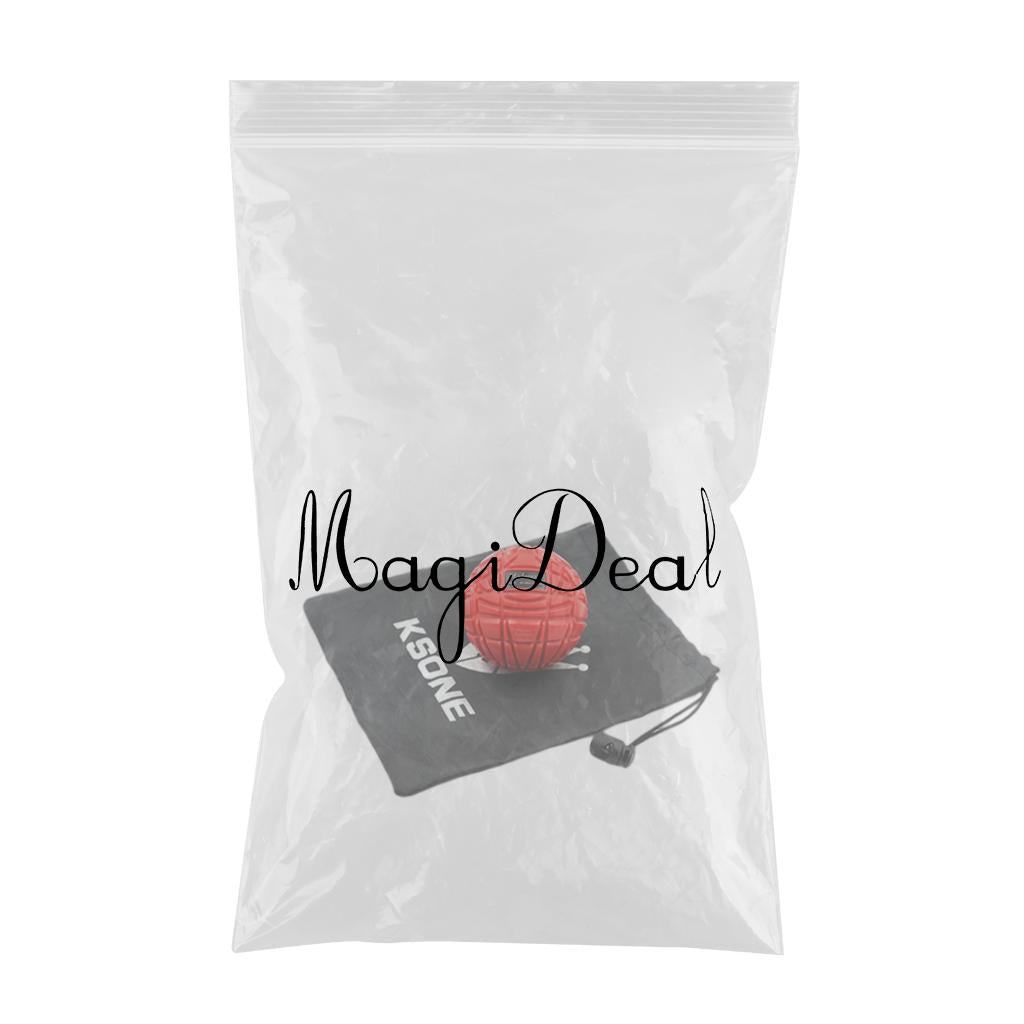 Muscle Max Massage Ball for Fascial Relaxation Relax Tight Muscle 8cm red