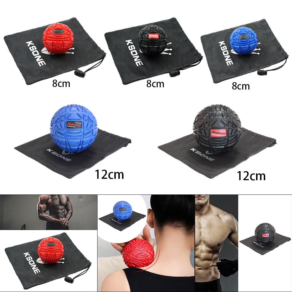 Muscle Max Massage Ball for Fascial Relaxation Relax Tight Muscle 8cm red