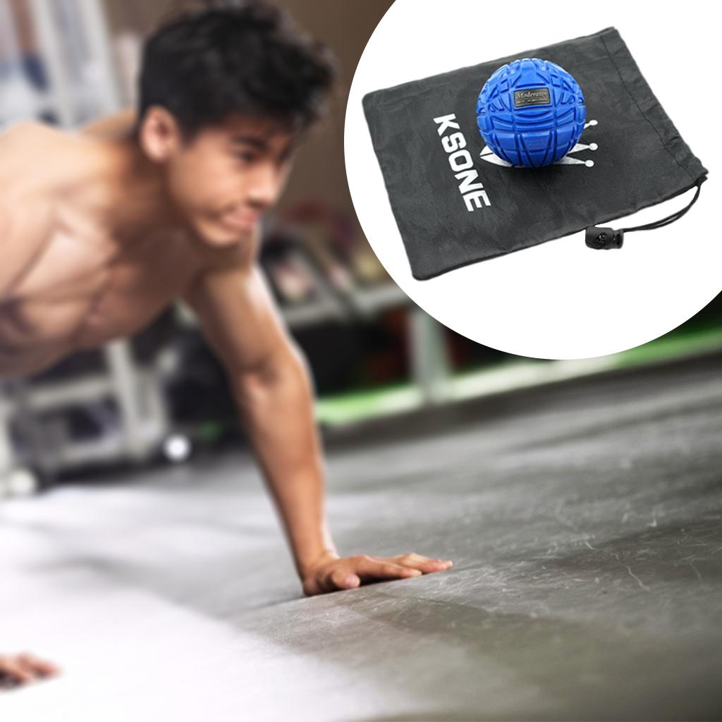 Muscle Max Massage Ball for Fascial Relaxation Relax Tight Muscle 8cm blue