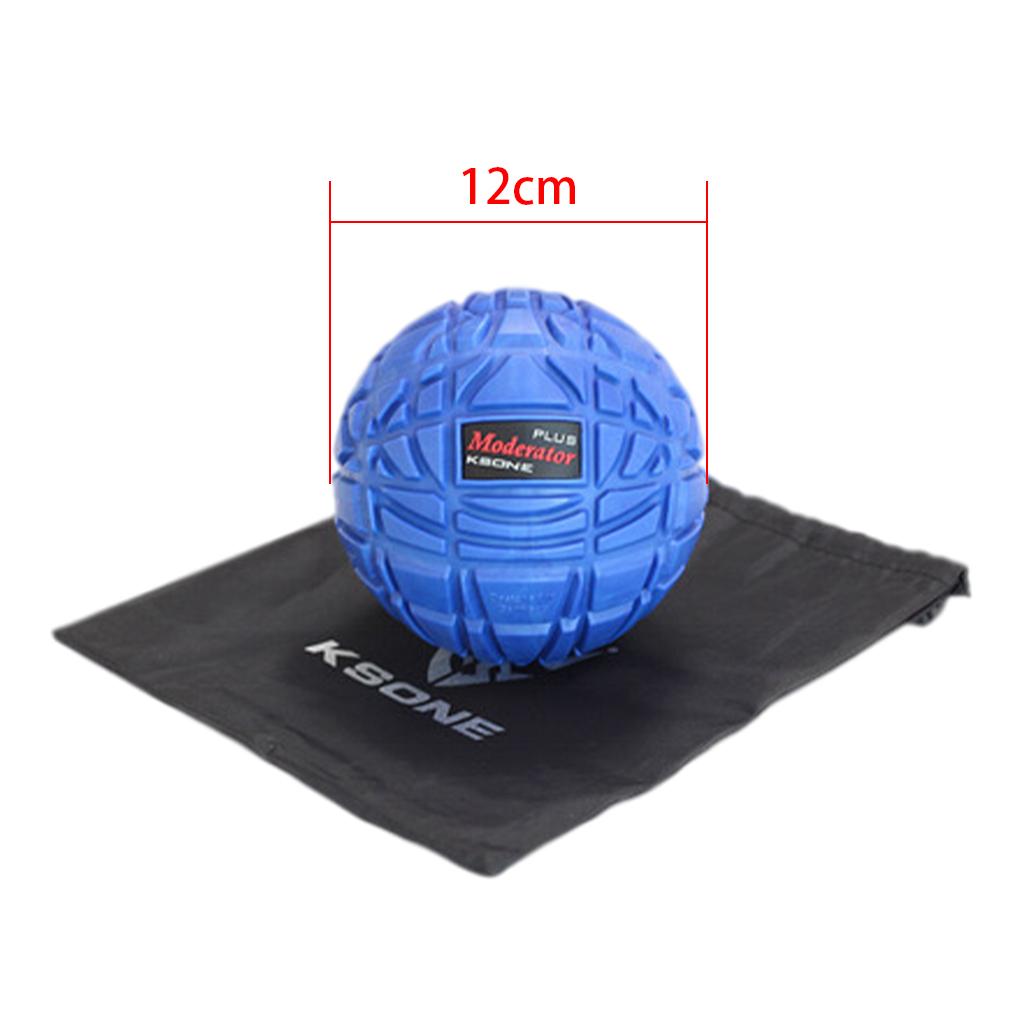 Muscle Max Massage Ball for Fascial Relaxation Relax Tight Muscle 12cm blue