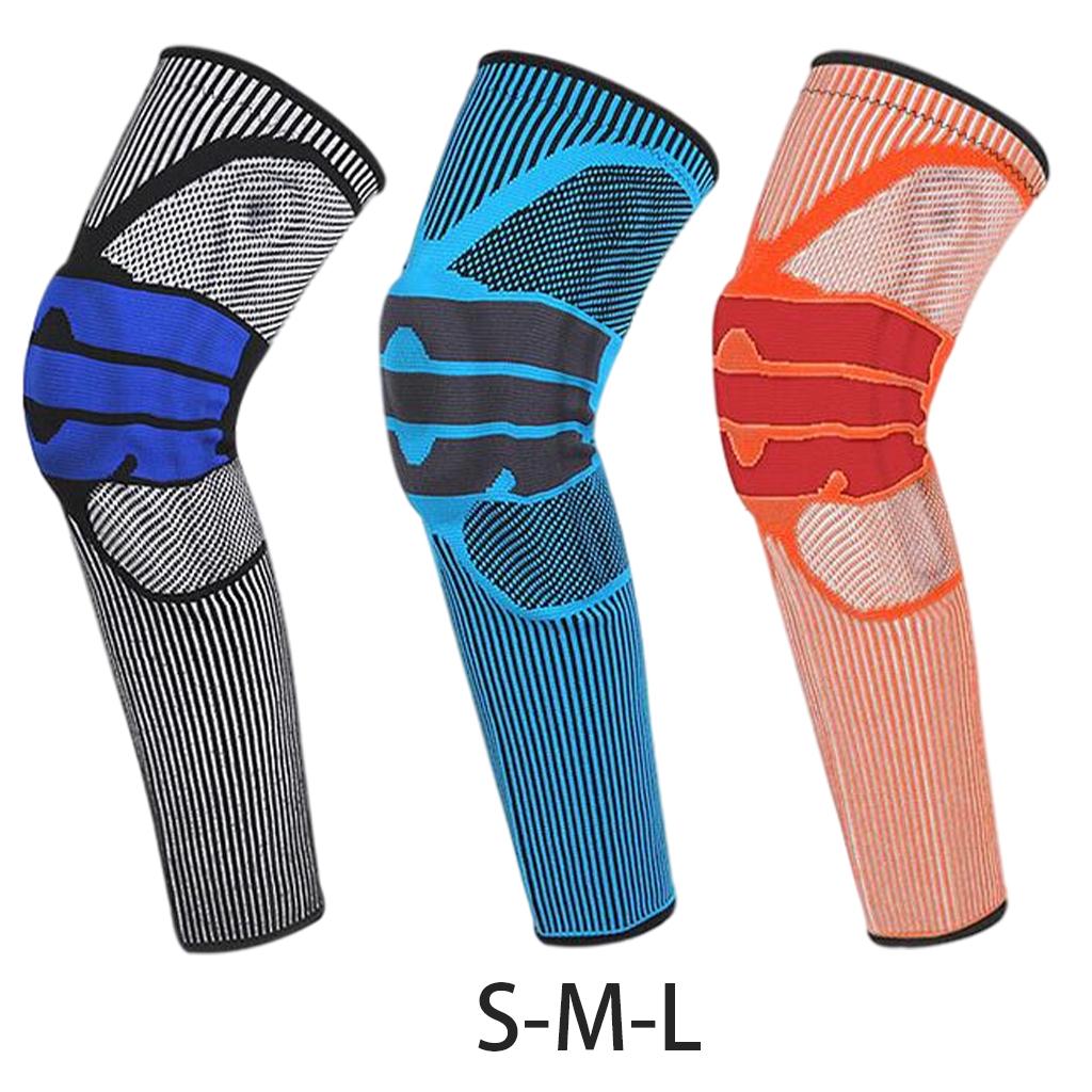 Knee Braces Support Protector Leg Sleeves for Men Women  Black S