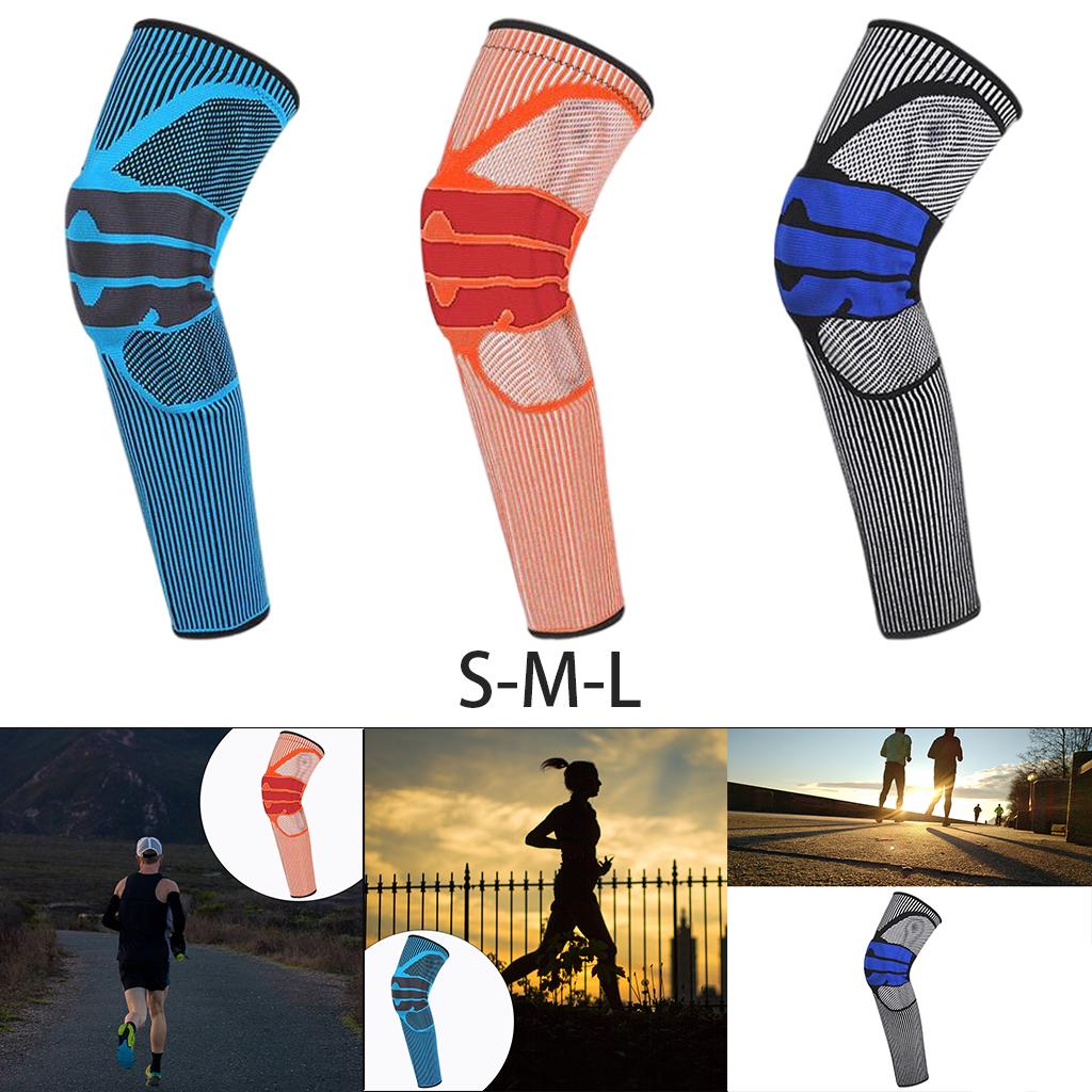 Knee Braces Support Protector Leg Sleeves for Men Women  Black S