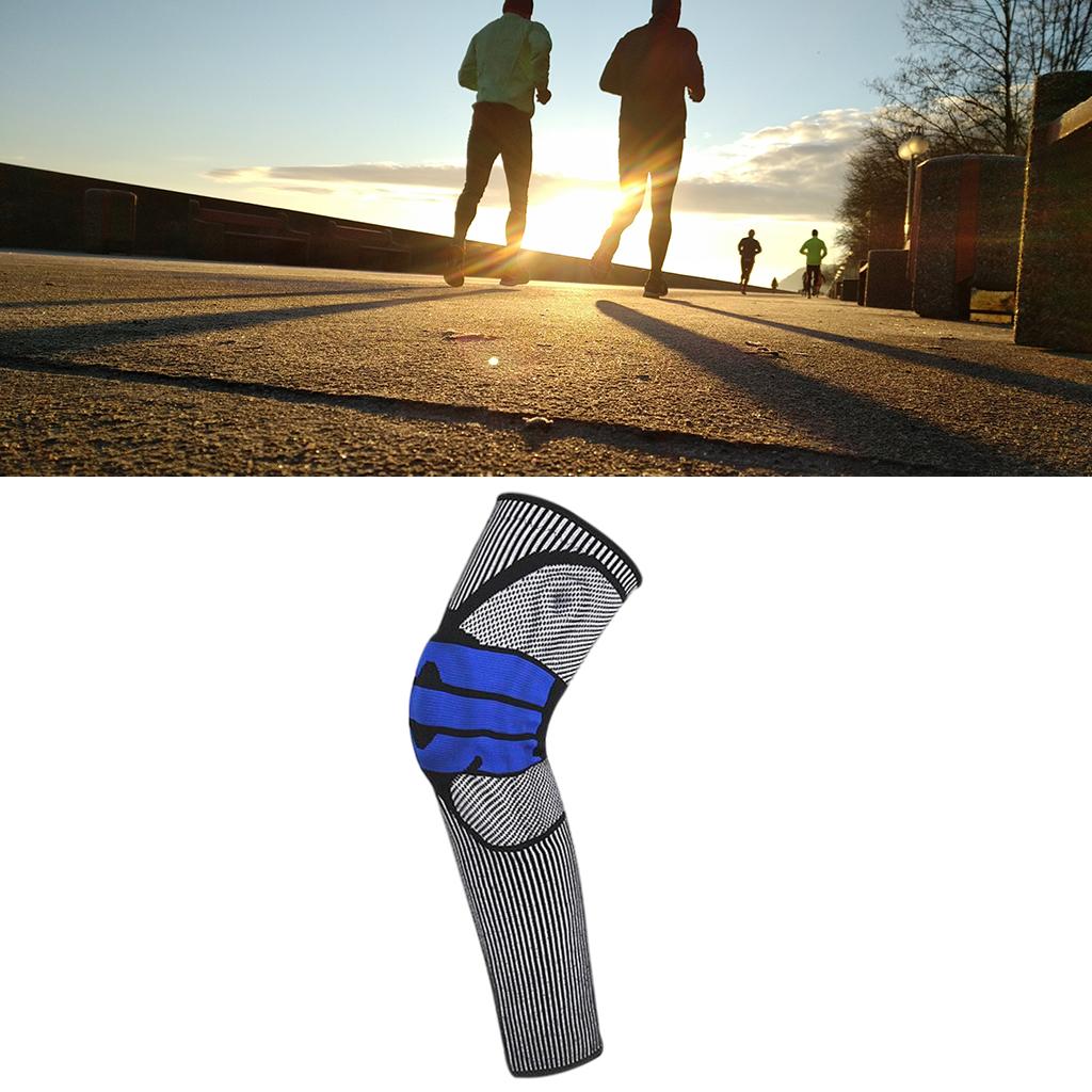 Knee Braces Support Protector Leg Sleeves for Men Women  Black M