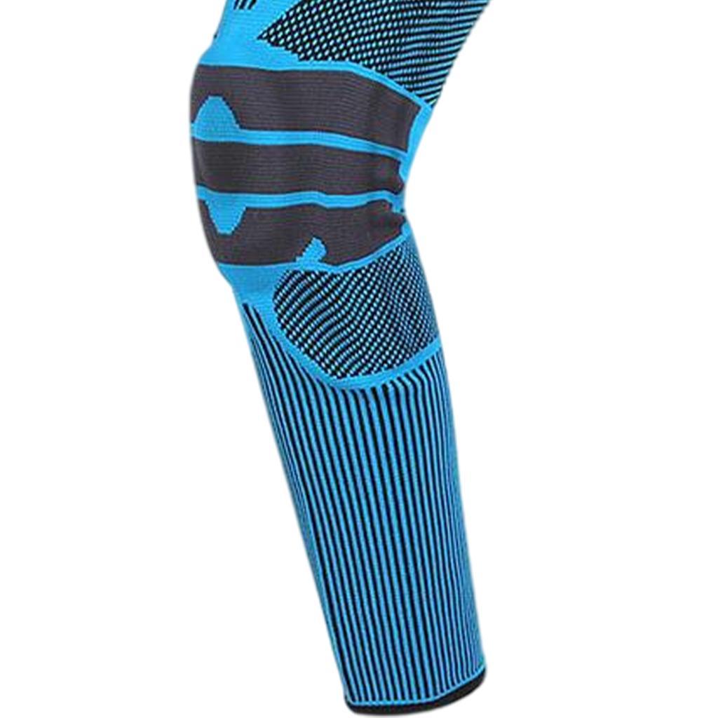 Knee Braces Support Protector Leg Sleeves for Men Women  Blue L