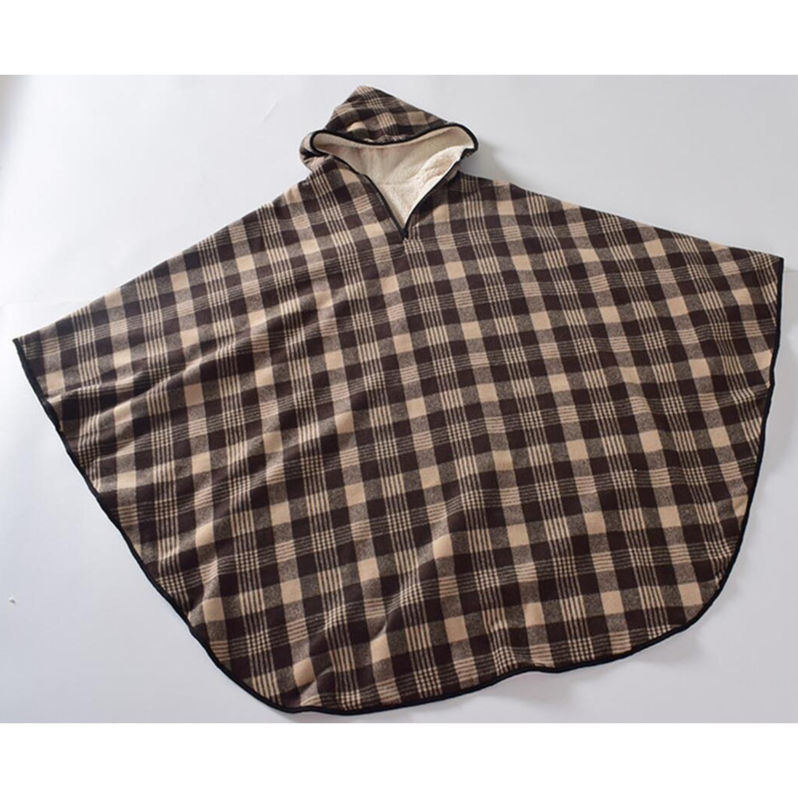 Wheelchair Poncho Warm Soft Blanket for The Aged Patients Leg Protection