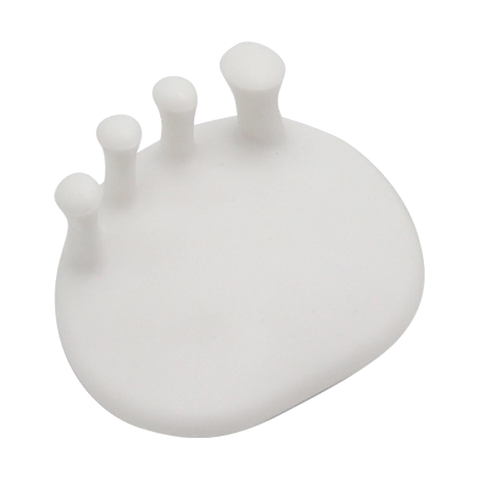 2x Toe Separators Universal Size for Correct Bunions Overlapping Toes  white