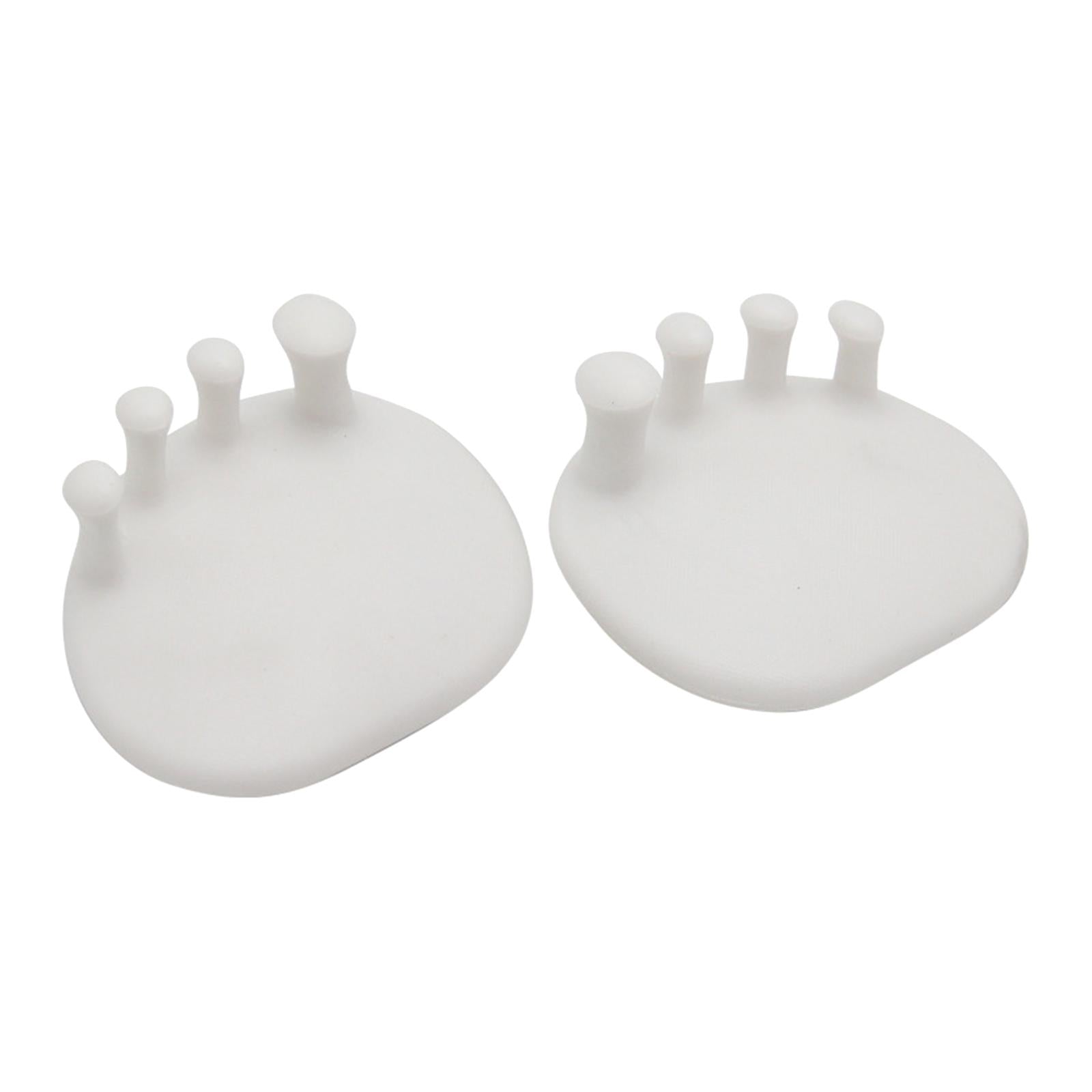 2x Toe Separators Universal Size for Correct Bunions Overlapping Toes  white