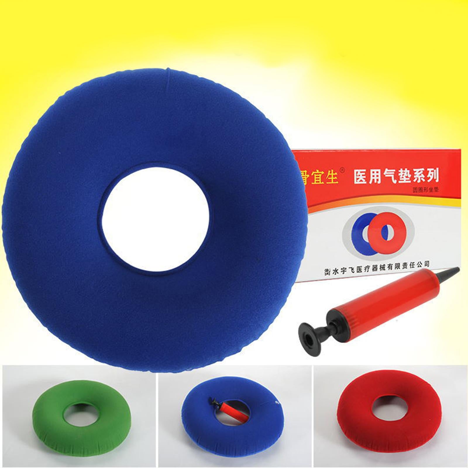 Inflatable Donut Cushion Bed Sores Seat Pad 15'' for Pregnancy Postpartum Dark Blue