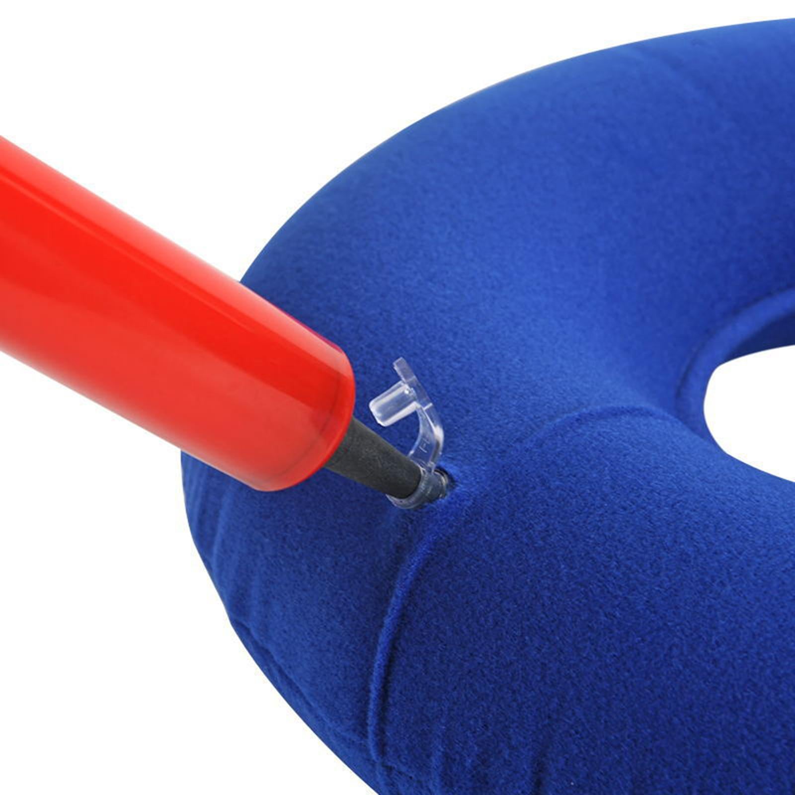 Inflatable Donut Cushion Bed Sores Seat Pad 15'' for Pregnancy Postpartum Dark Blue