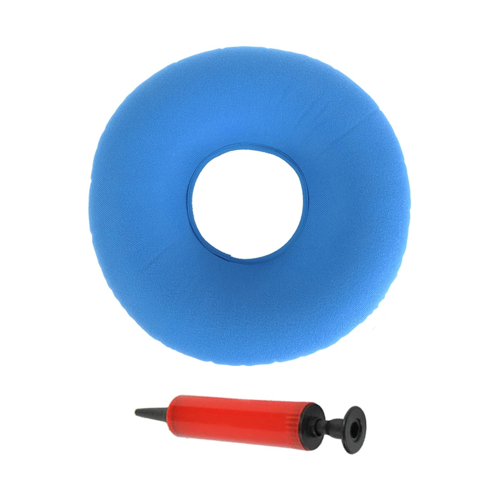 Inflatable Donut Cushion Bed Sores Seat Pad 15'' for Pregnancy Postpartum Light Blue