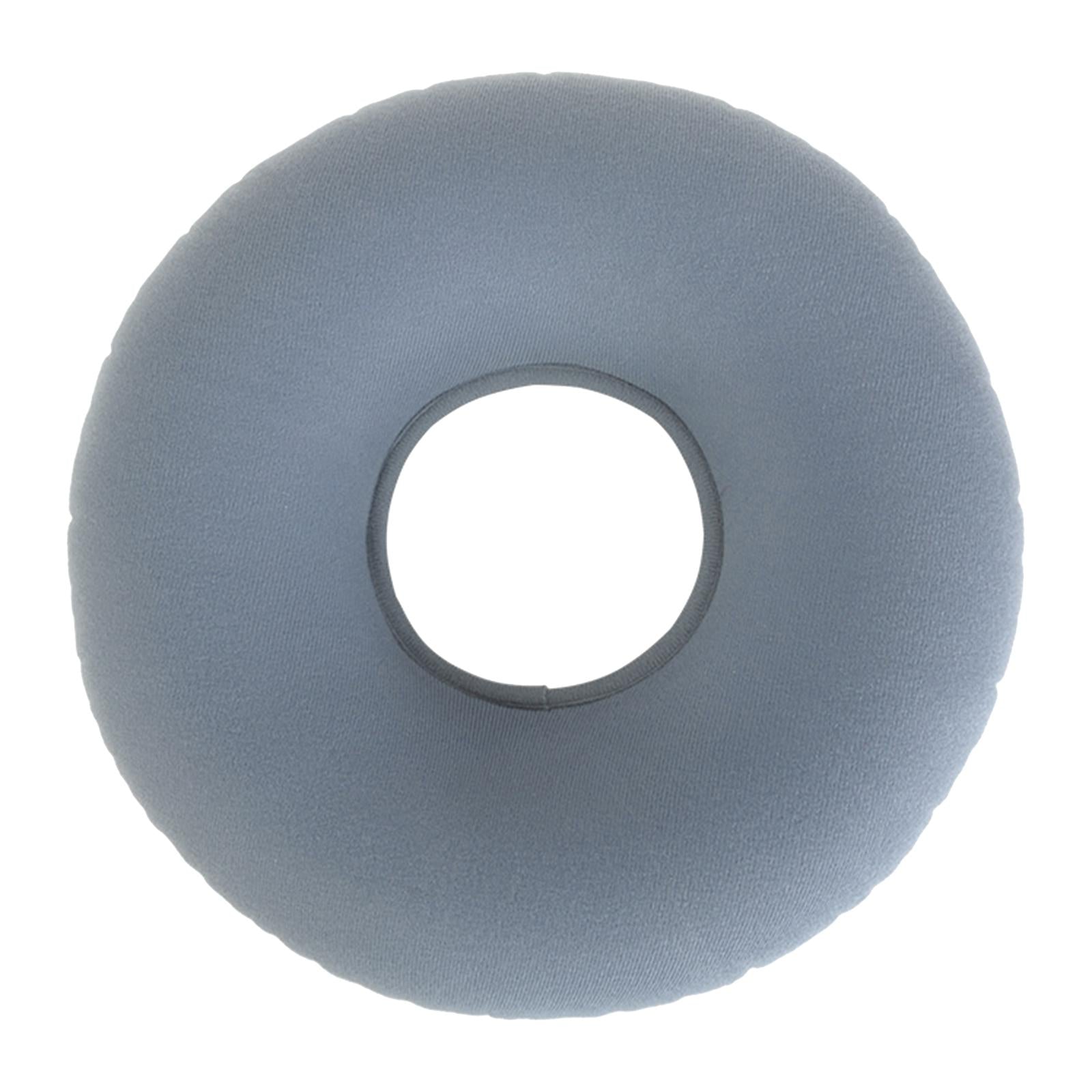 Inflatable Donut Cushion Bed Sores Seat Pad 15'' for Pregnancy Postpartum Gray