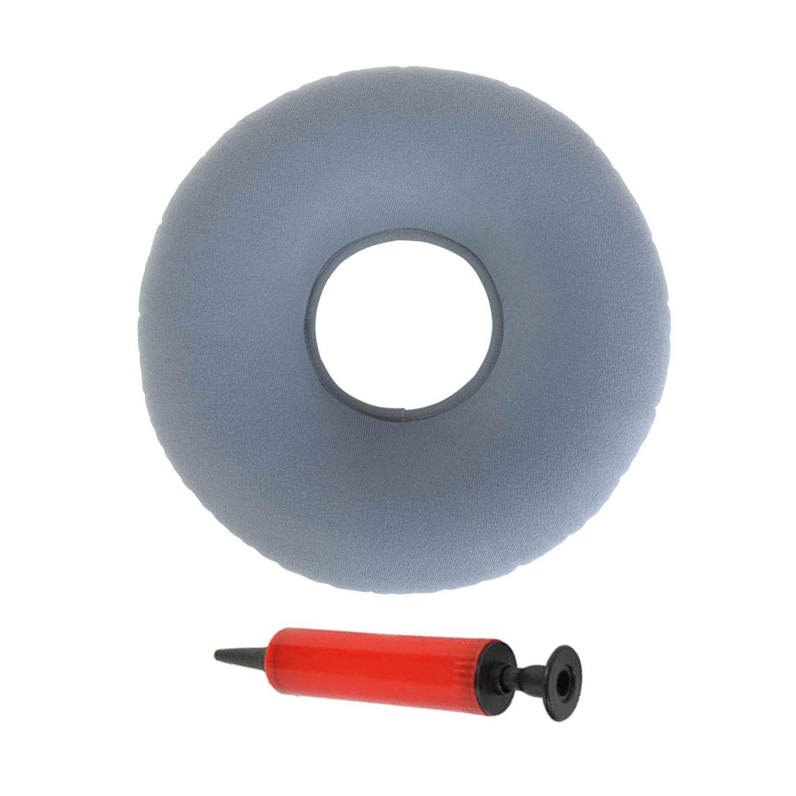 Inflatable Donut Cushion Bed Sores Seat Pad 15'' for Pregnancy Postpartum Gray