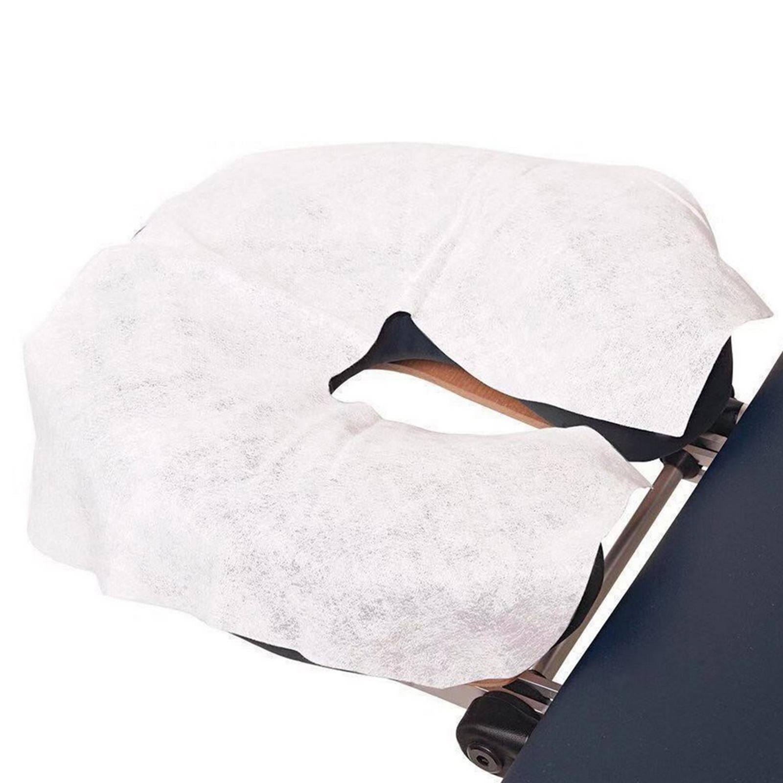100x Disposable Face Cradle Covers Massage Face Covers for Salon 40g Cotton