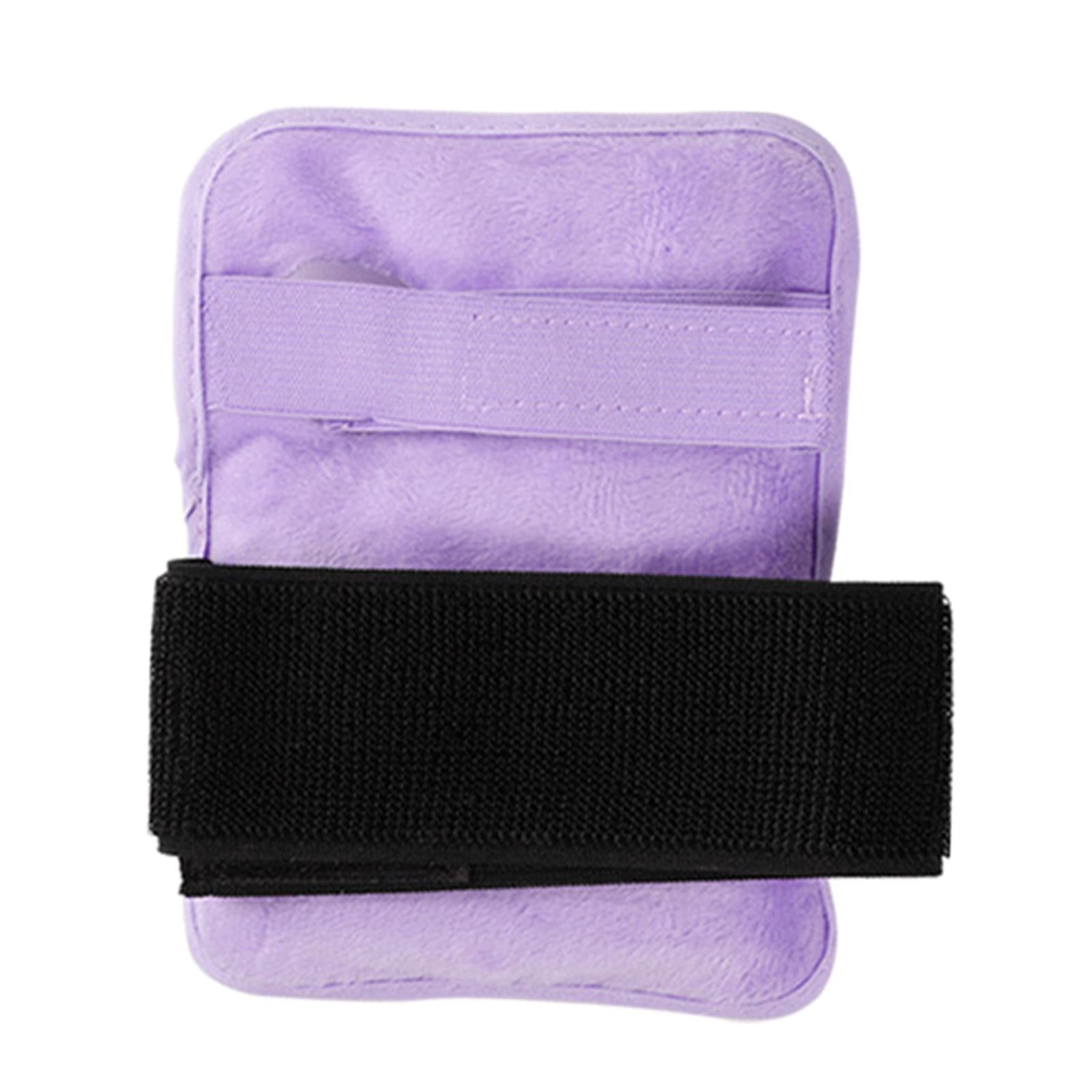 Heated Wristband 1 Pair Hot Compress Adjust Right Left Relax for Hand purple