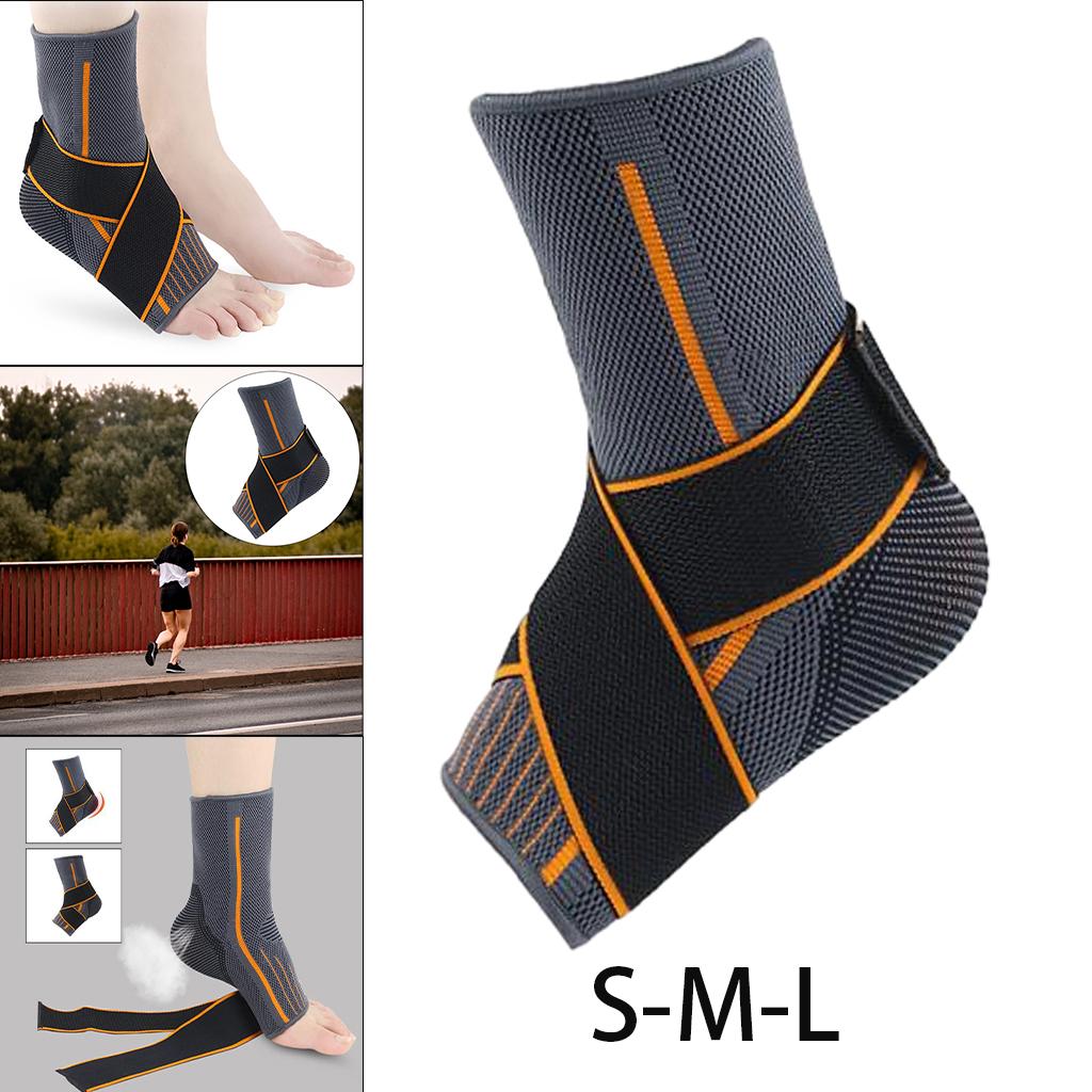 Adjustable Ankle Support Brace Elastic Foot Protection for Sports  S 35-36