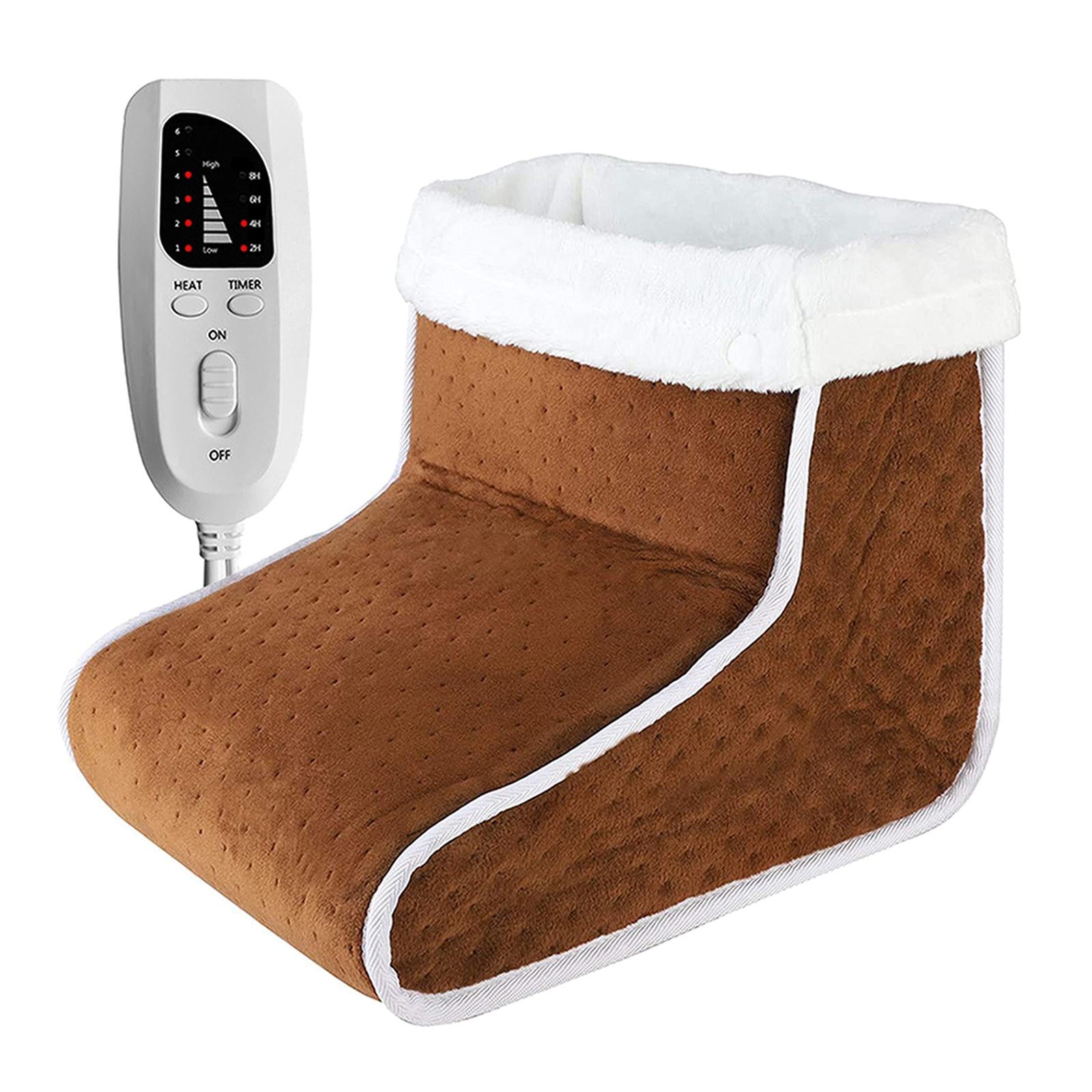 1PC Electric Foot Warmer Feet Heater With 6 Temperature Settings Washable