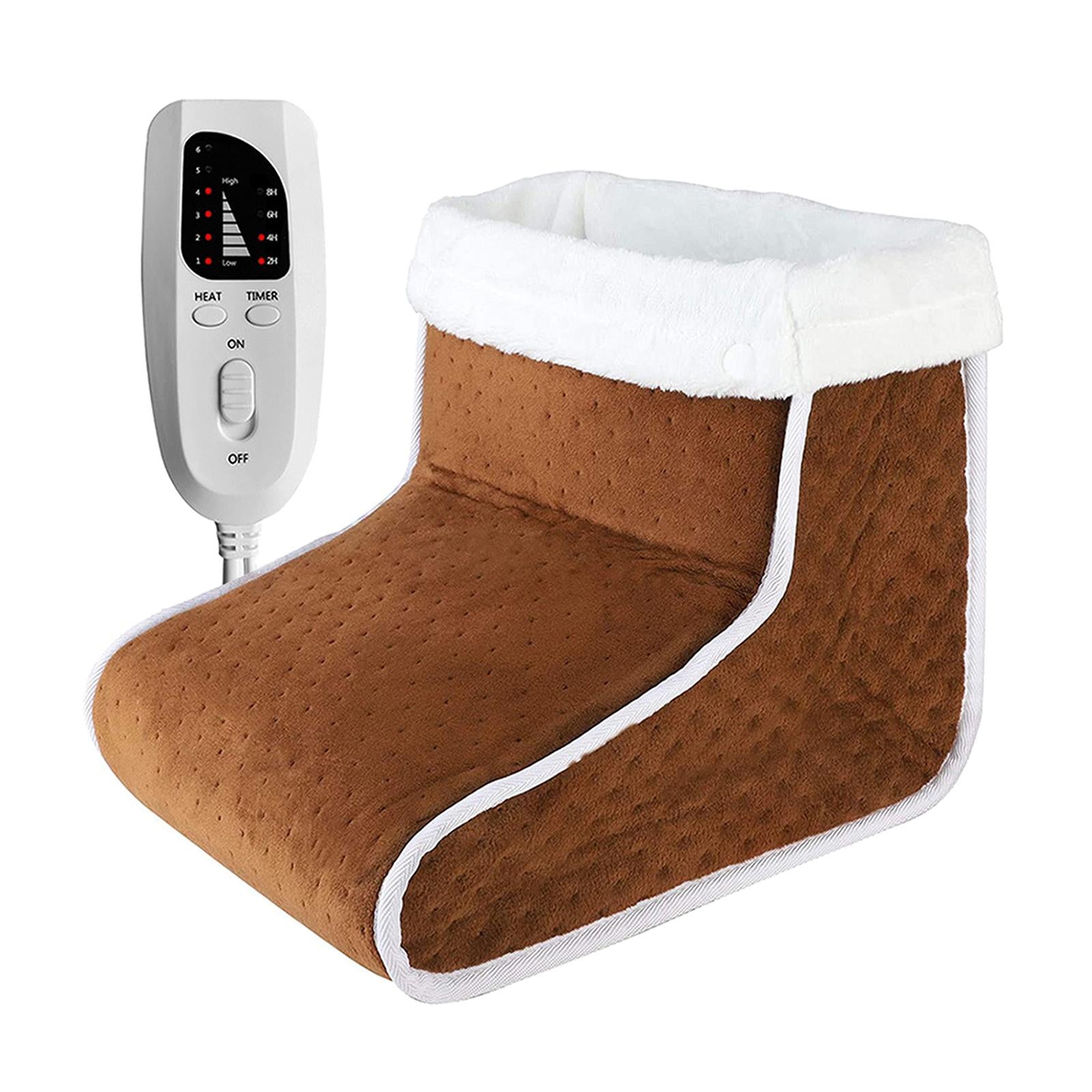 1PC Electric Foot Warmer Feet Heater With 6 Temperature Settings Washable