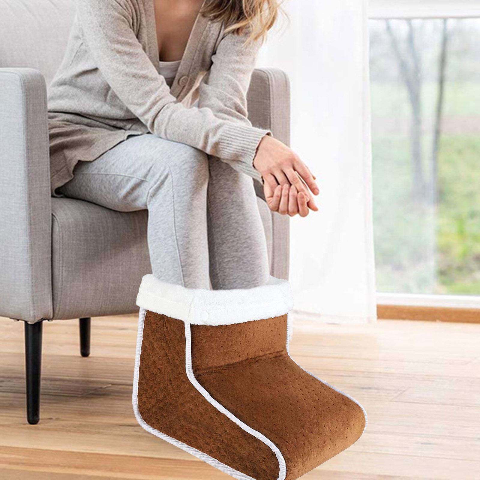 1PC Electric Foot Warmer Feet Heater With 6 Temperature Settings Washable