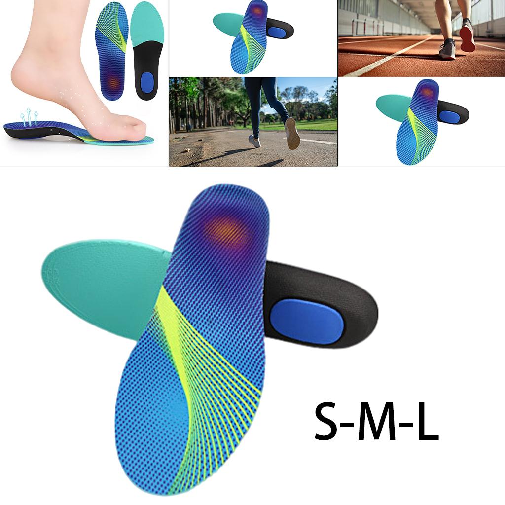 Orthotic Insoles Arch Support Cushioned for Flat Feet Foot Soreness Unisex S