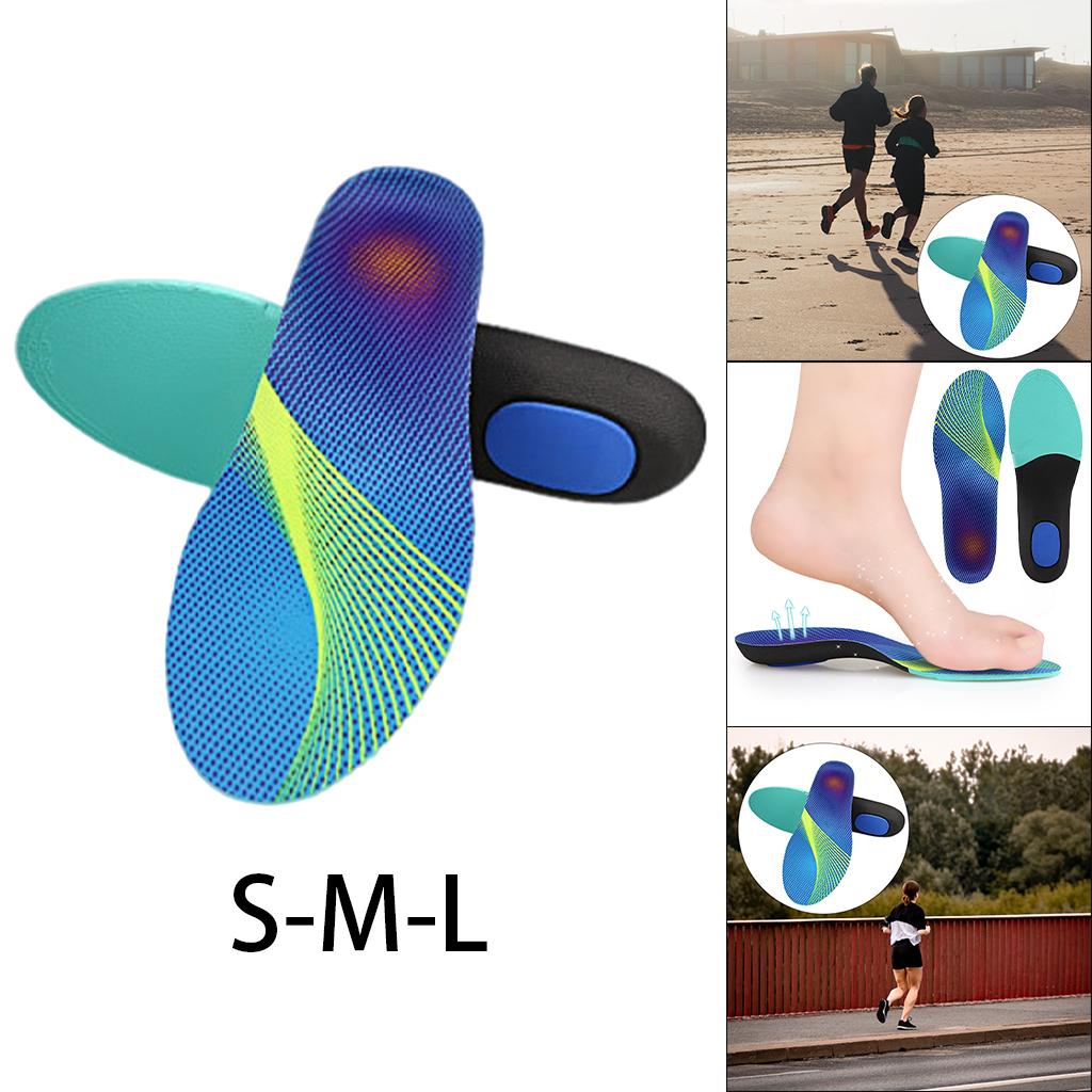 Orthotic Insoles Arch Support Cushioned for Flat Feet Foot Soreness Unisex S