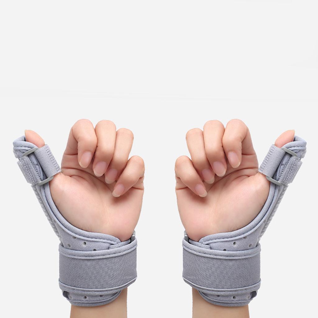 Thumb Stabilizer Universial Holder for Knuckle Sprains Left Right Hand Black