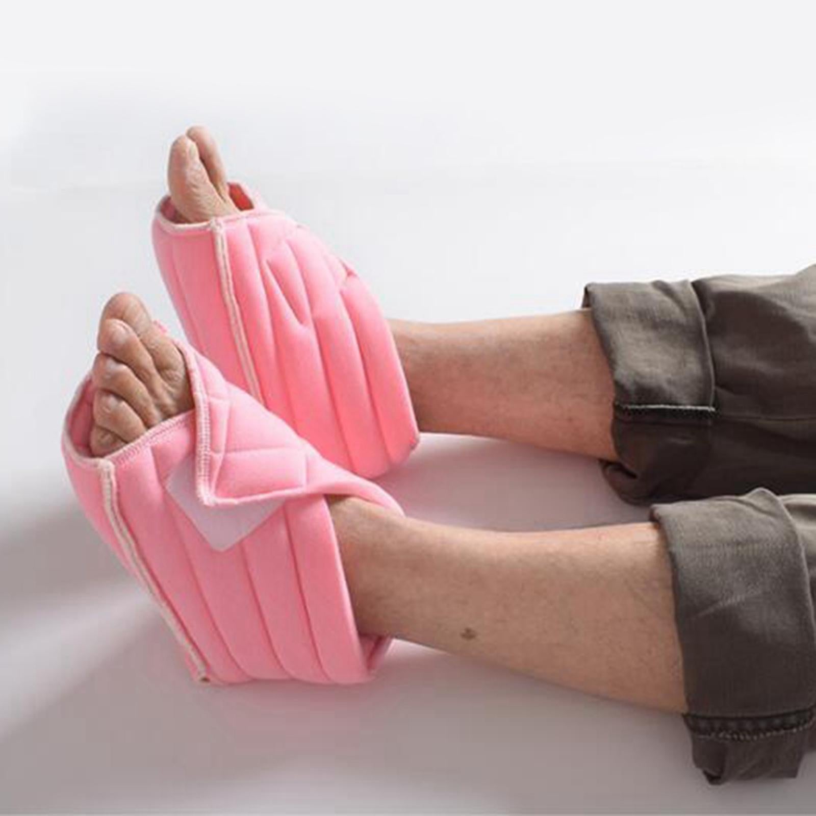 Foot Pillow 1 Pair Guards for Relieve Pressure from Sores and Ulcers Ankles Pink