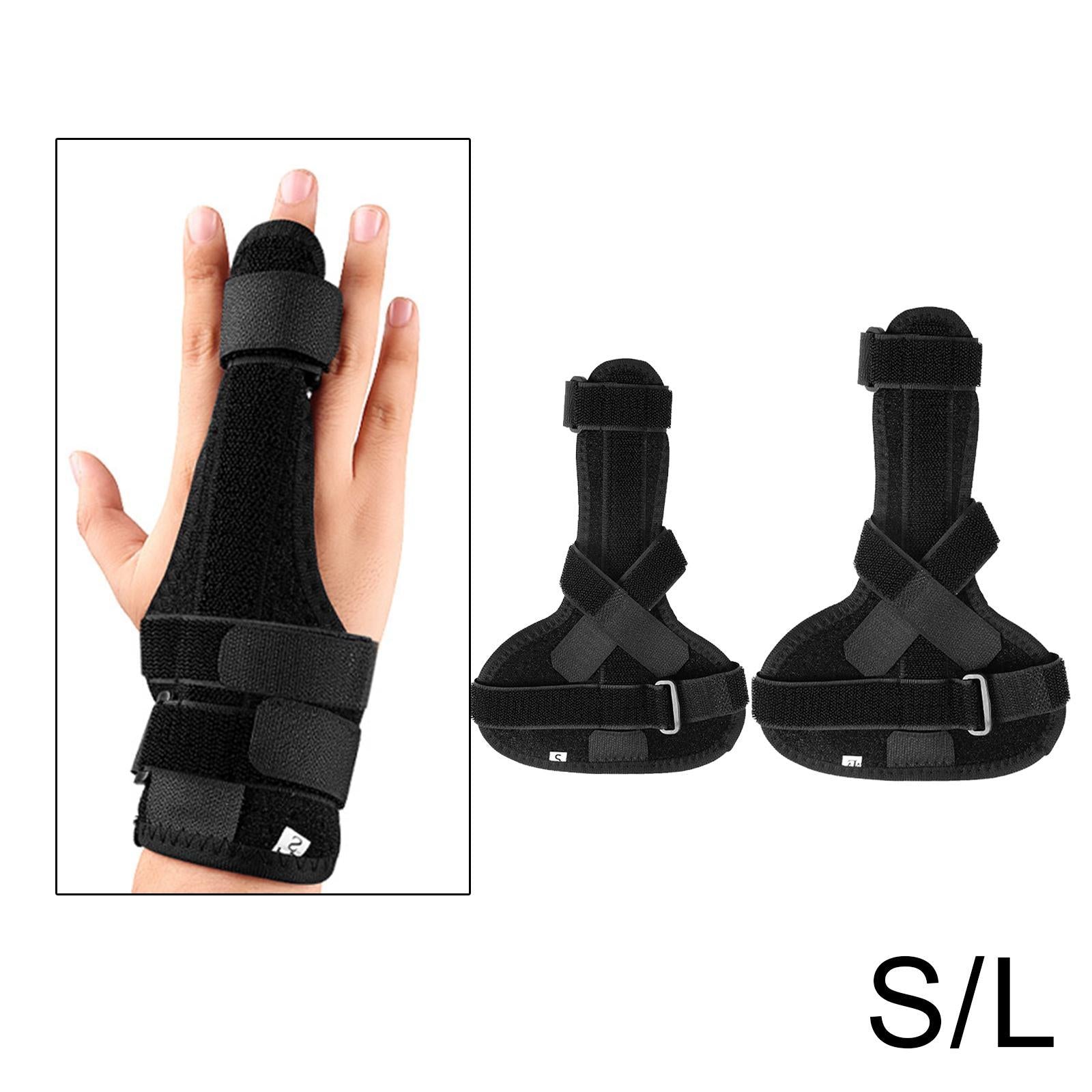 Full Finger Splint Ok Fabric Adjustable for Arthritis Pain Relief Tendonitis S 15.4x20.8cm