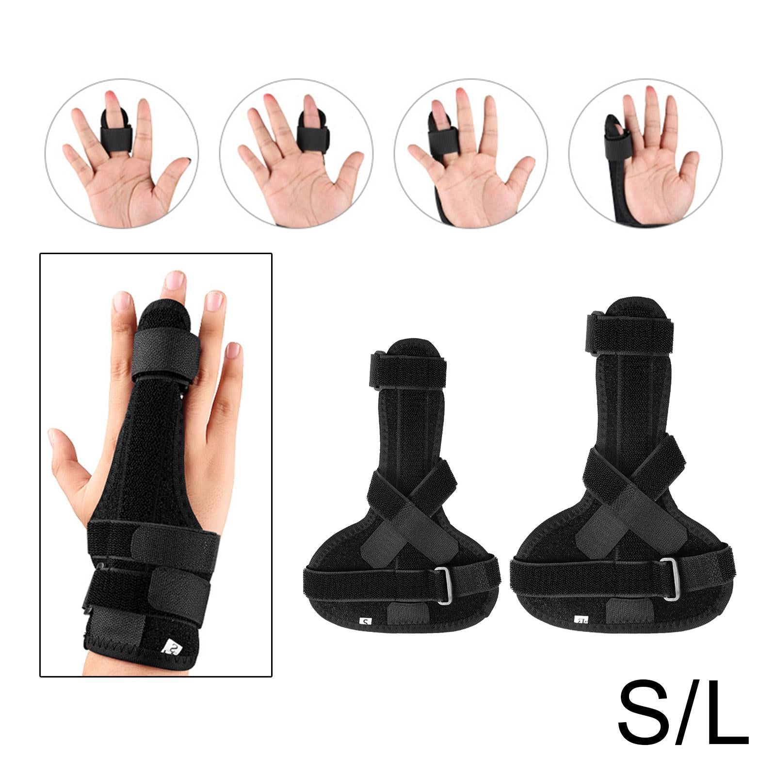 Full Finger Splint Ok Fabric Adjustable for Arthritis Pain Relief Tendonitis S 15.4x20.8cm