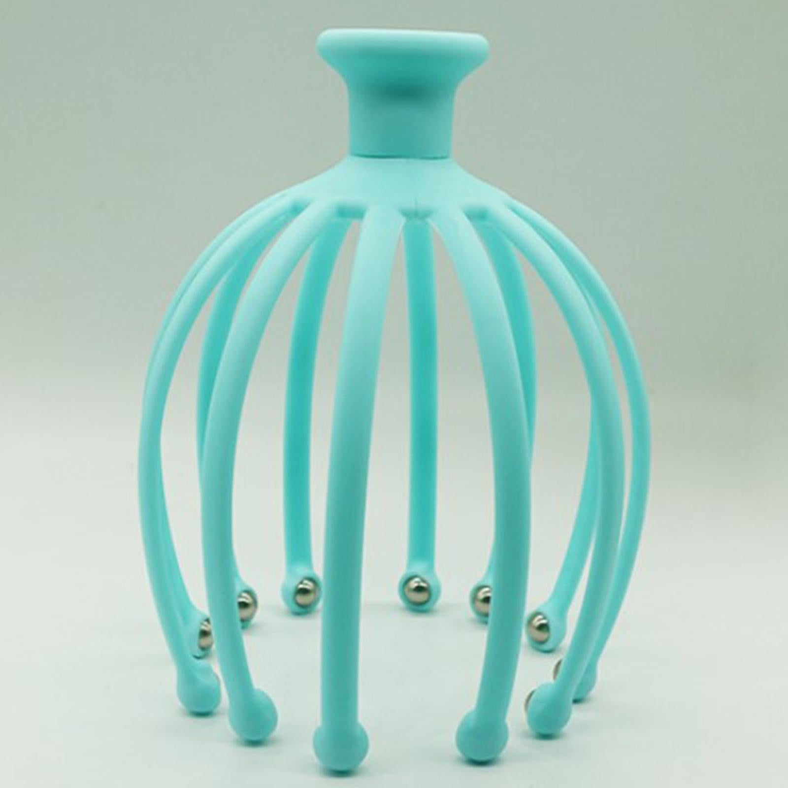 Lightweight Claw Scalp Massager Gifts Hand Held for Home Office Travel Blue