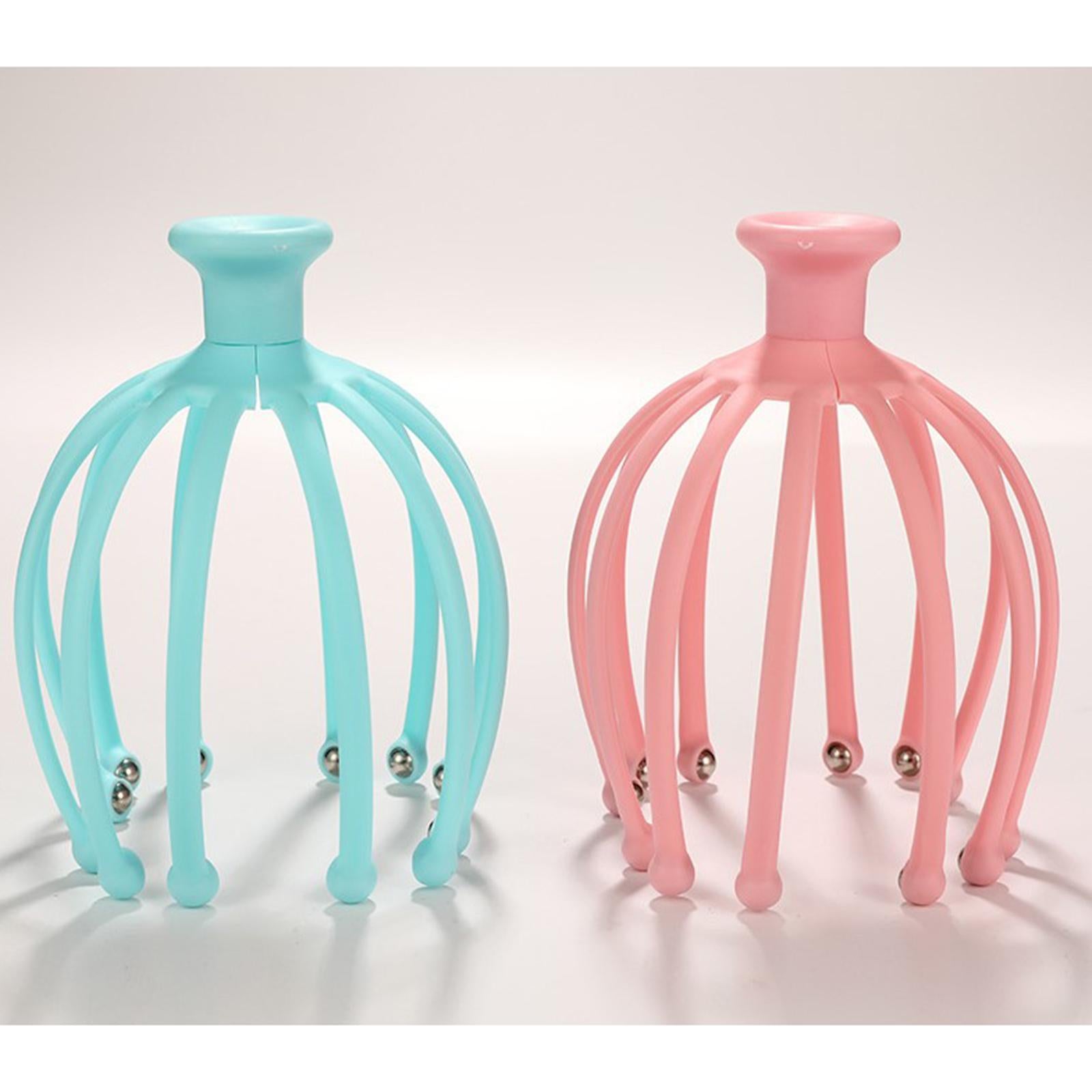 Lightweight Claw Scalp Massager Gifts Hand Held for Home Office Travel Pink