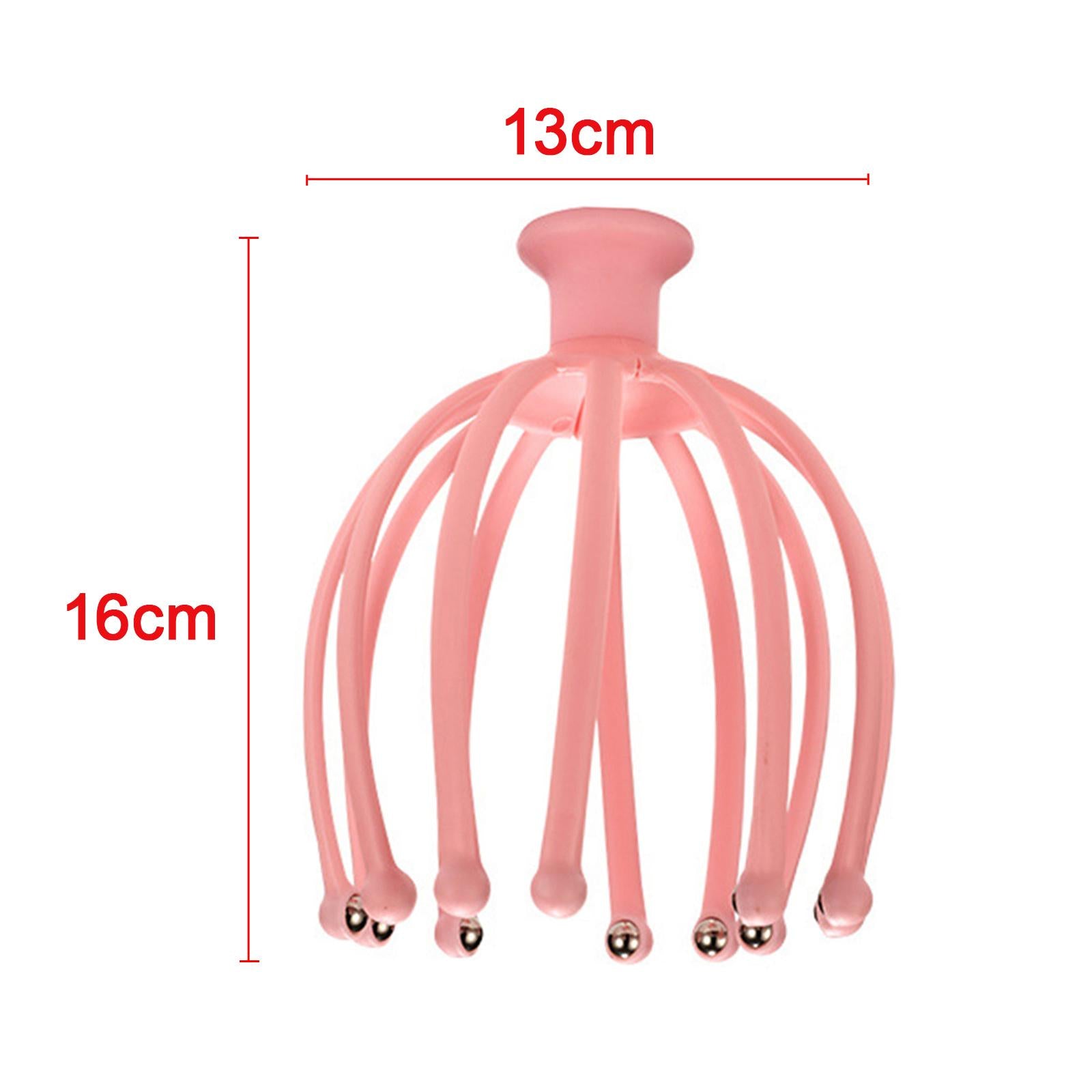 Lightweight Claw Scalp Massager Gifts Hand Held for Home Office Travel Pink
