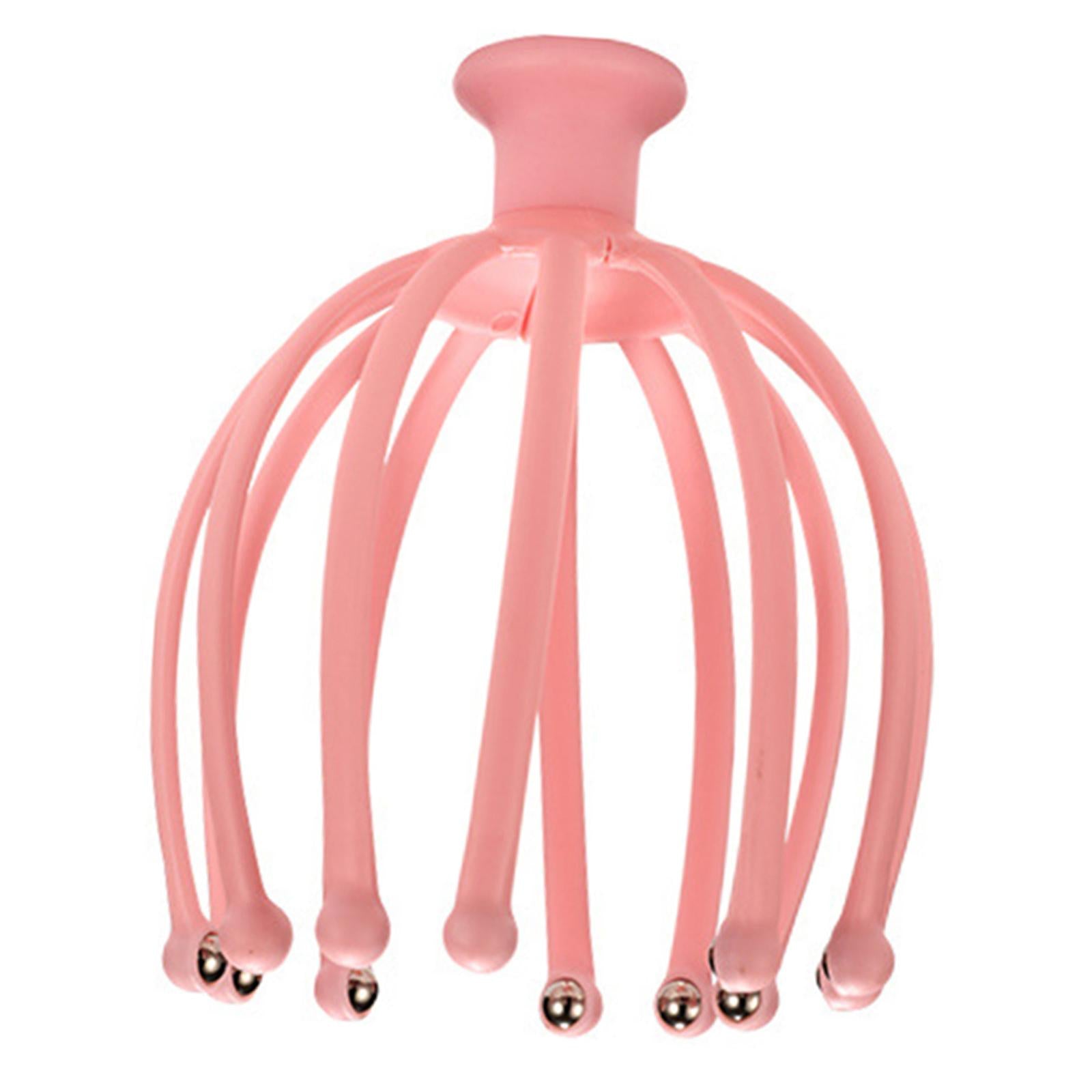 Lightweight Claw Scalp Massager Gifts Hand Held for Home Office Travel Pink