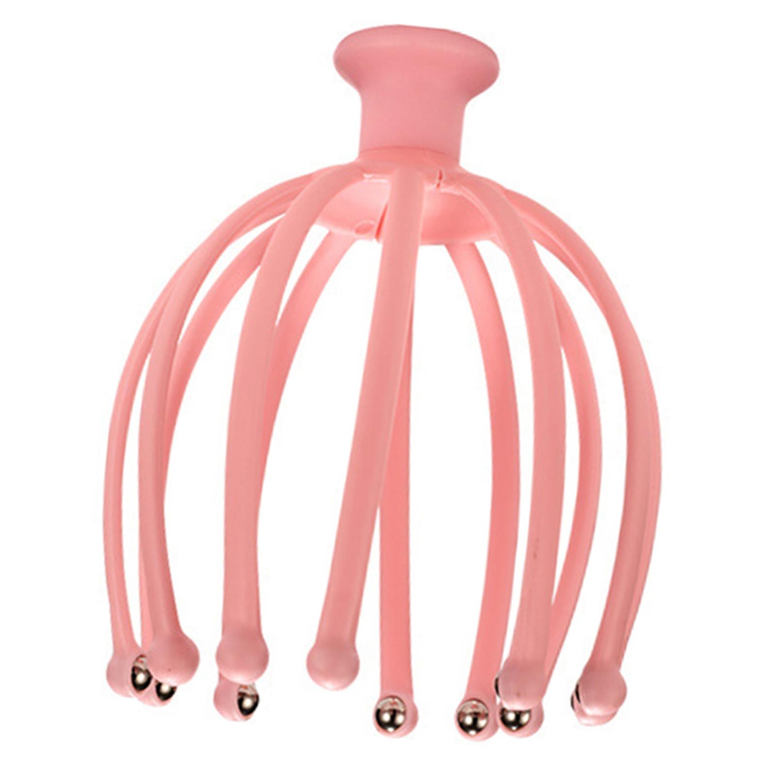 Lightweight Claw Scalp Massager Gifts Hand Held for Home Office Travel Pink