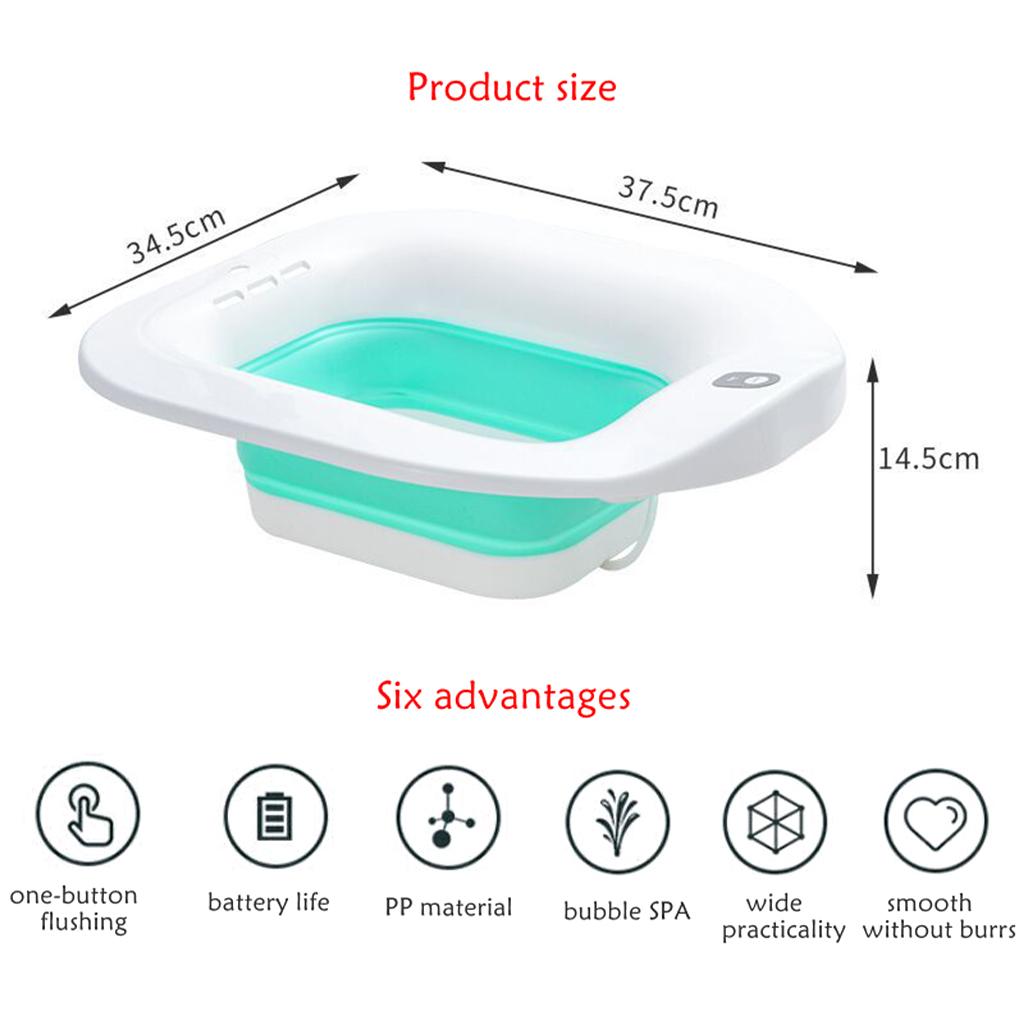 Sitz Bath for Toilet Electric Bathroom for Pregnant Women with Flusher