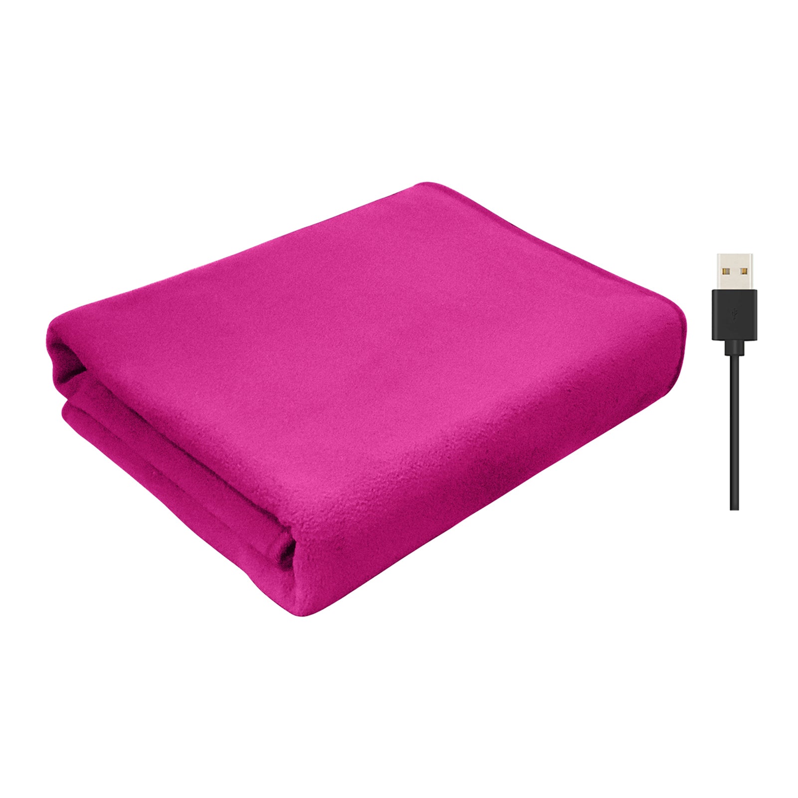 USB Heated Throw Blanket 5V Fast Heating Soft Shawl Home  Red