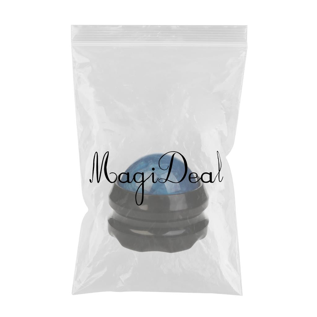 PP Manual Massage Roller Ball for Pain Relieving Relaxation Back Body Blue