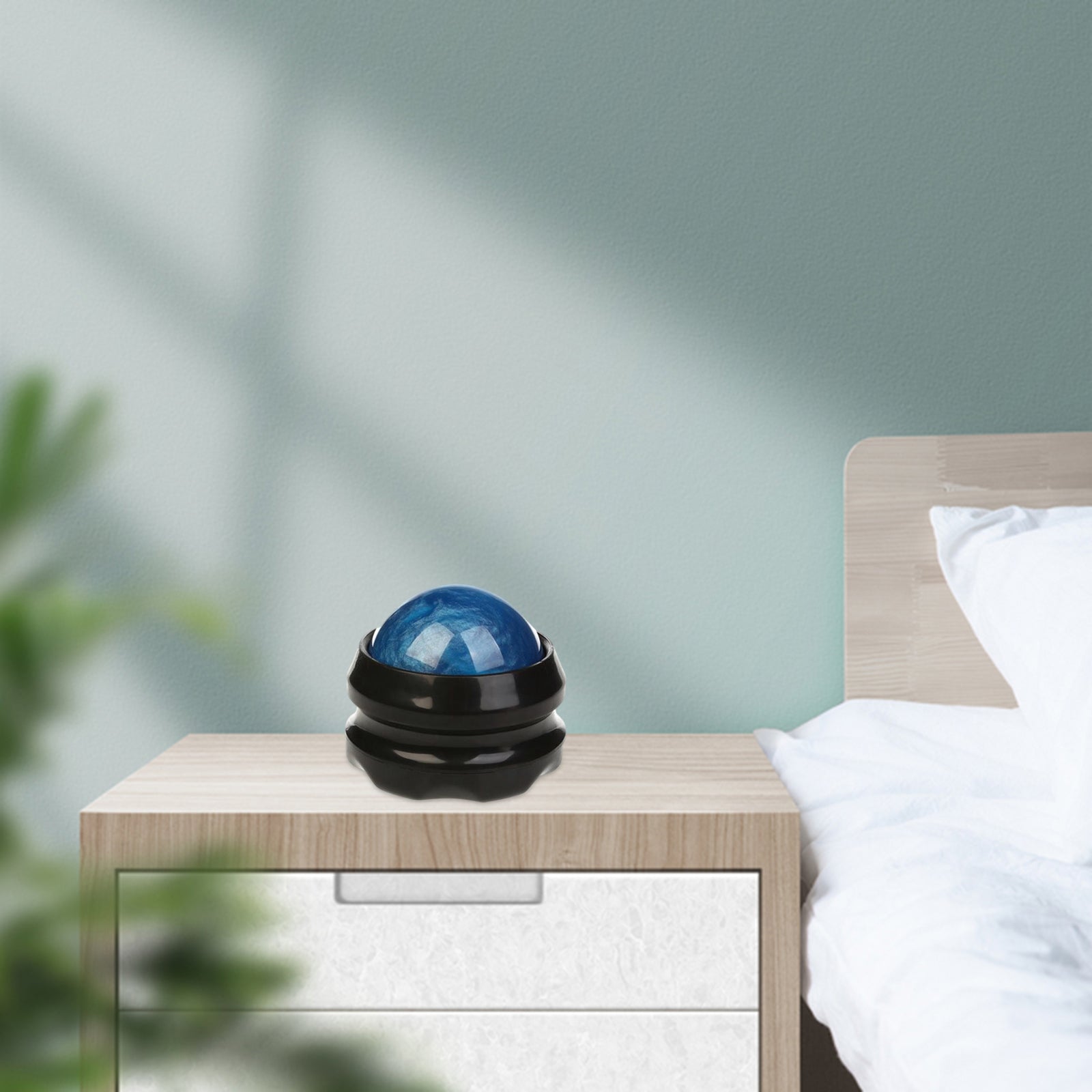 PP Manual Massage Roller Ball for Pain Relieving Relaxation Back Body Blue