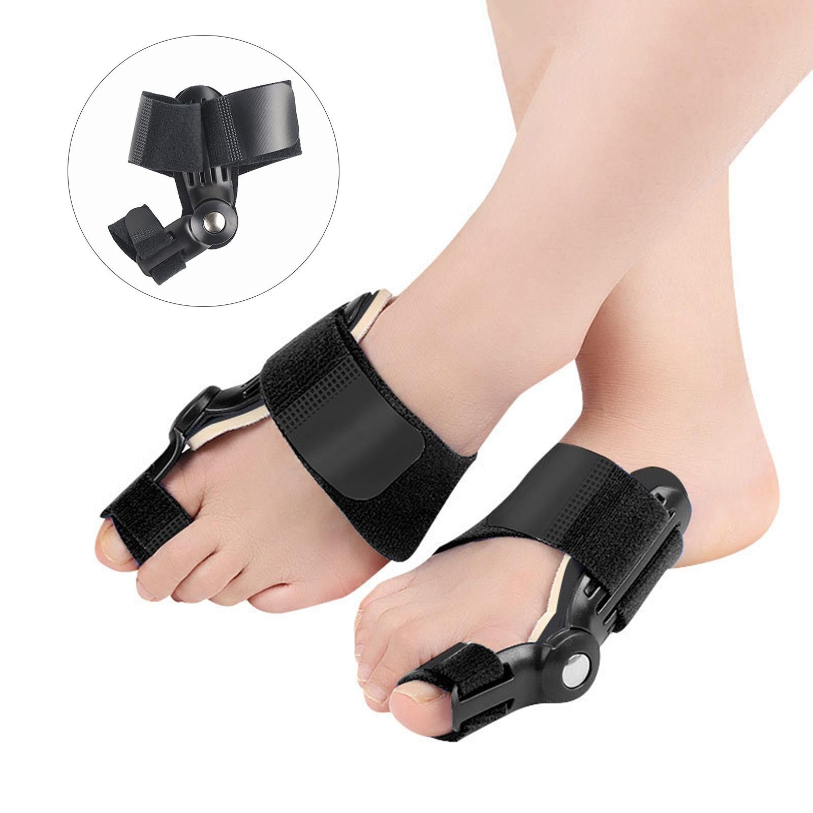 Big Toe Splint Straightener Thick Adjustable for Hallux Valgus Black