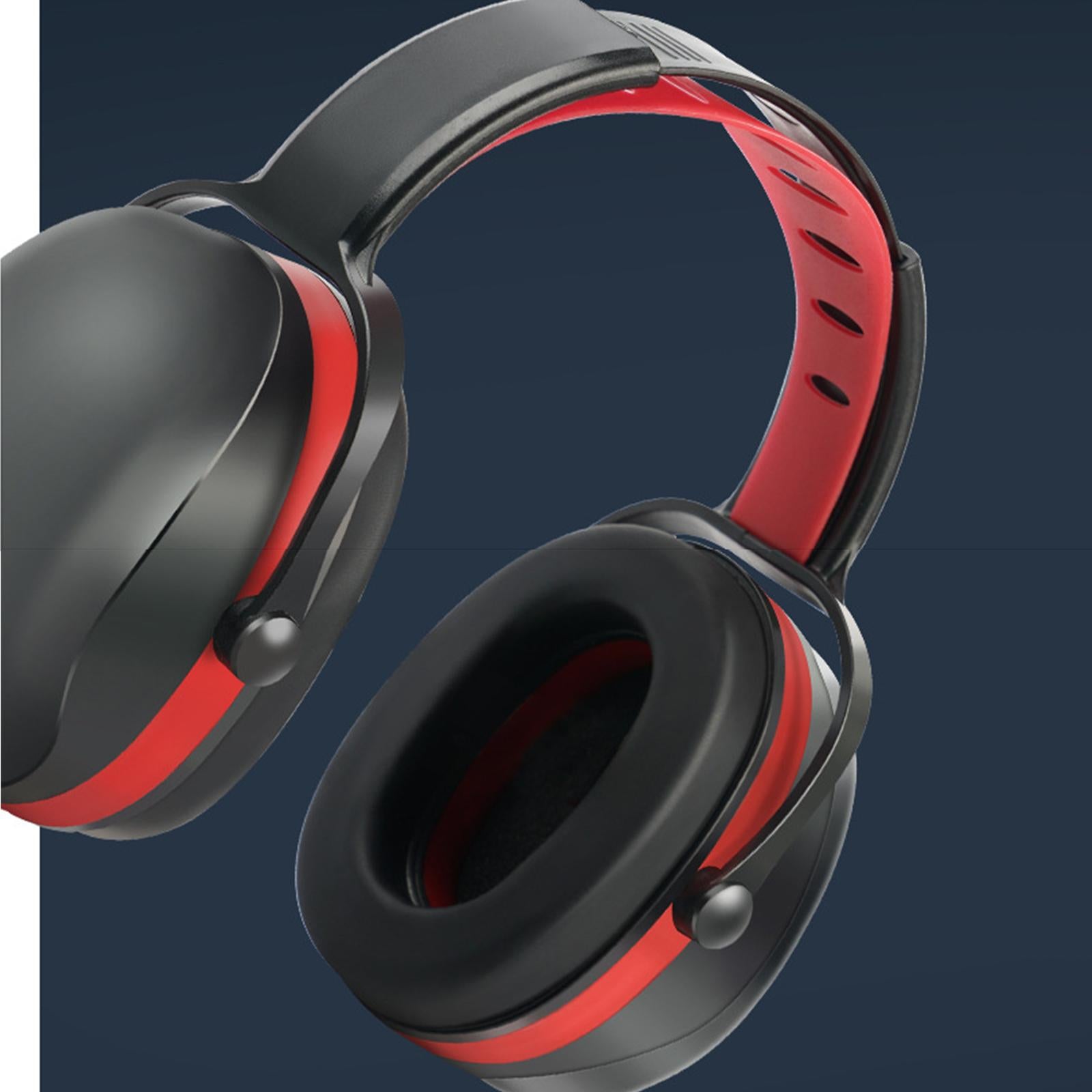 Hearing Protection Safety Ear Muffs Noise Cancelling for Sleeping Red