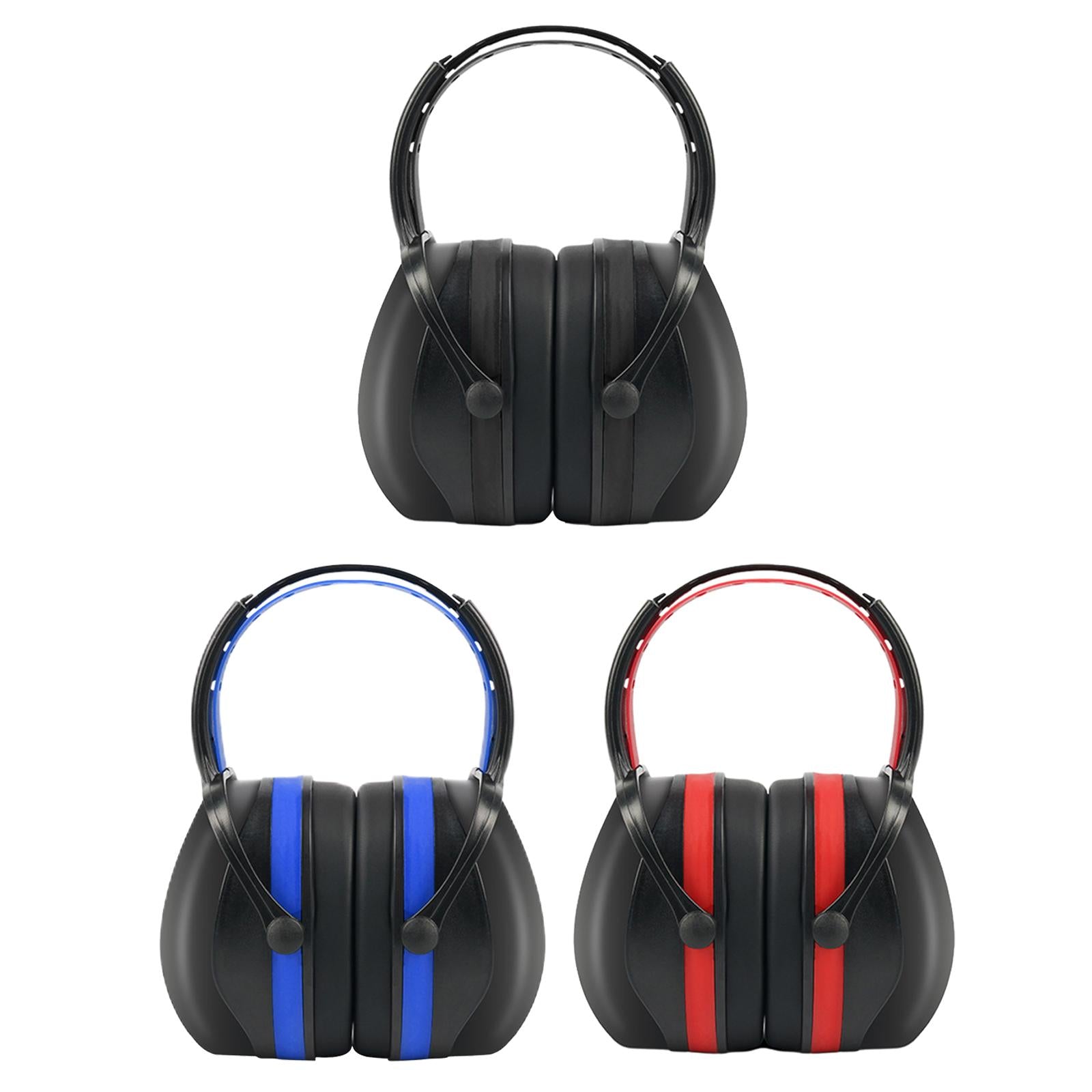 Hearing Protection Safety Ear Muffs Noise Cancelling for Sleeping Red