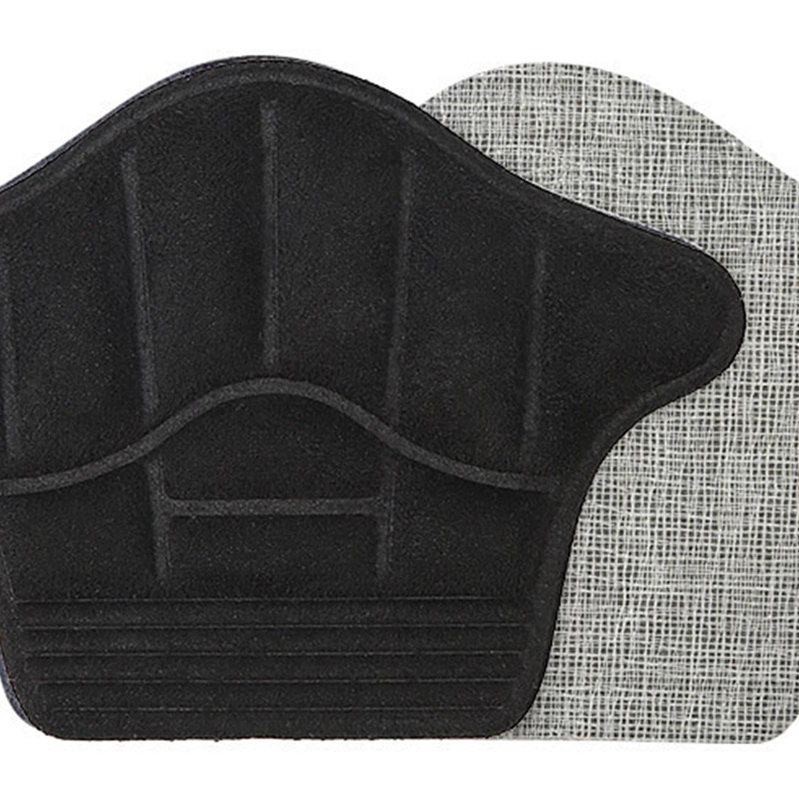 Shoes Heel Cushion Adhesive Liner for Women Men 3.94x2.87x0.28inch Black