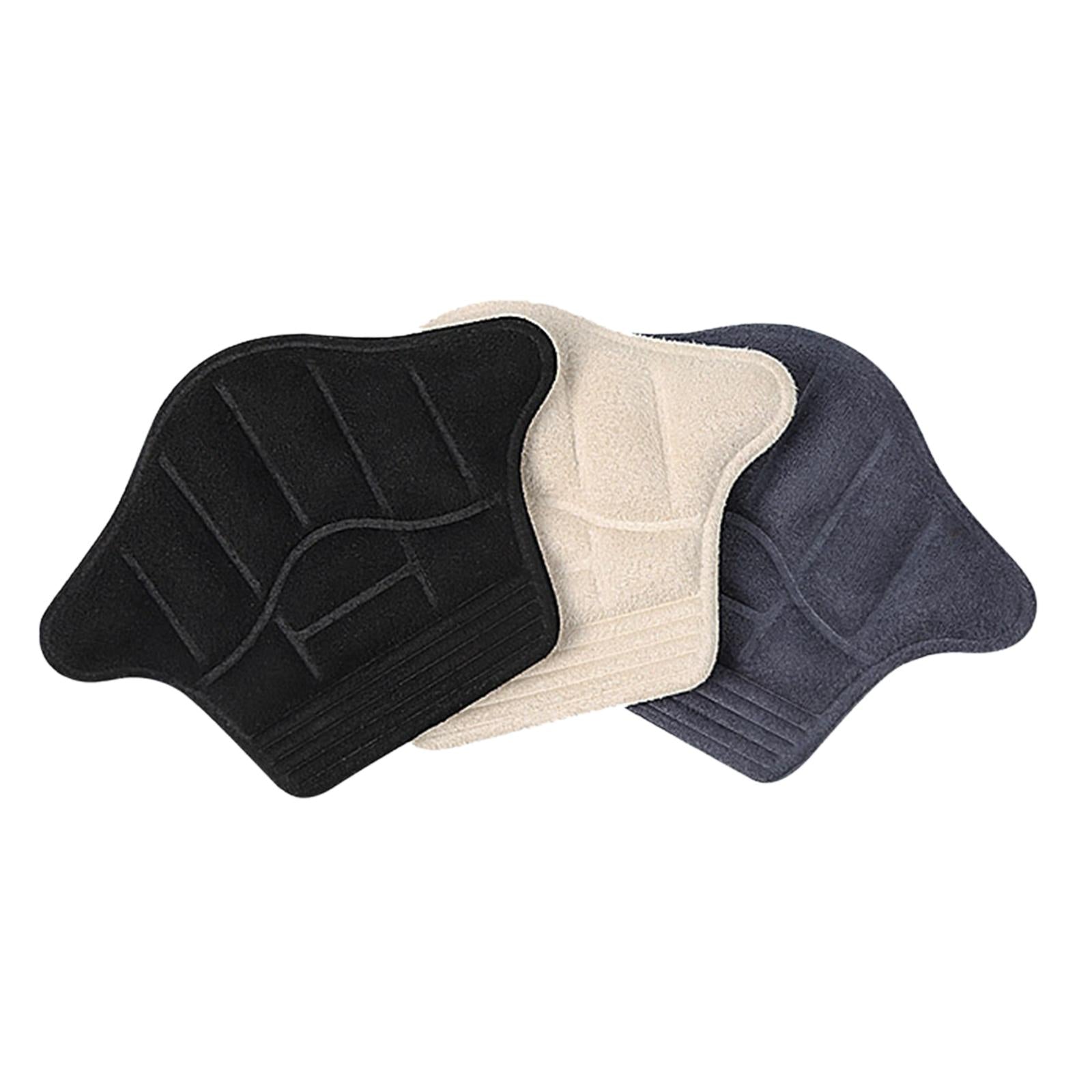 Shoes Heel Cushion Adhesive Liner for Women Men 3.94x2.87x0.28inch Black