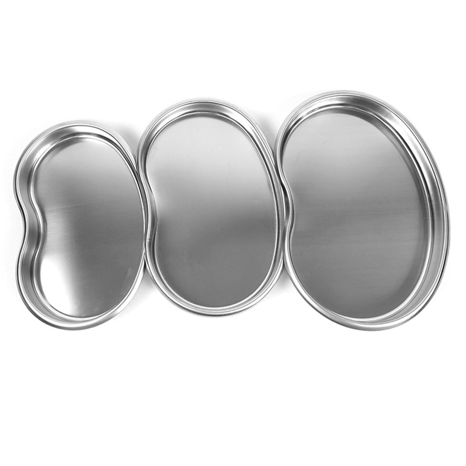 Professional Kidney Tray Stainless Steel Reusable Silver for Medic Waster M