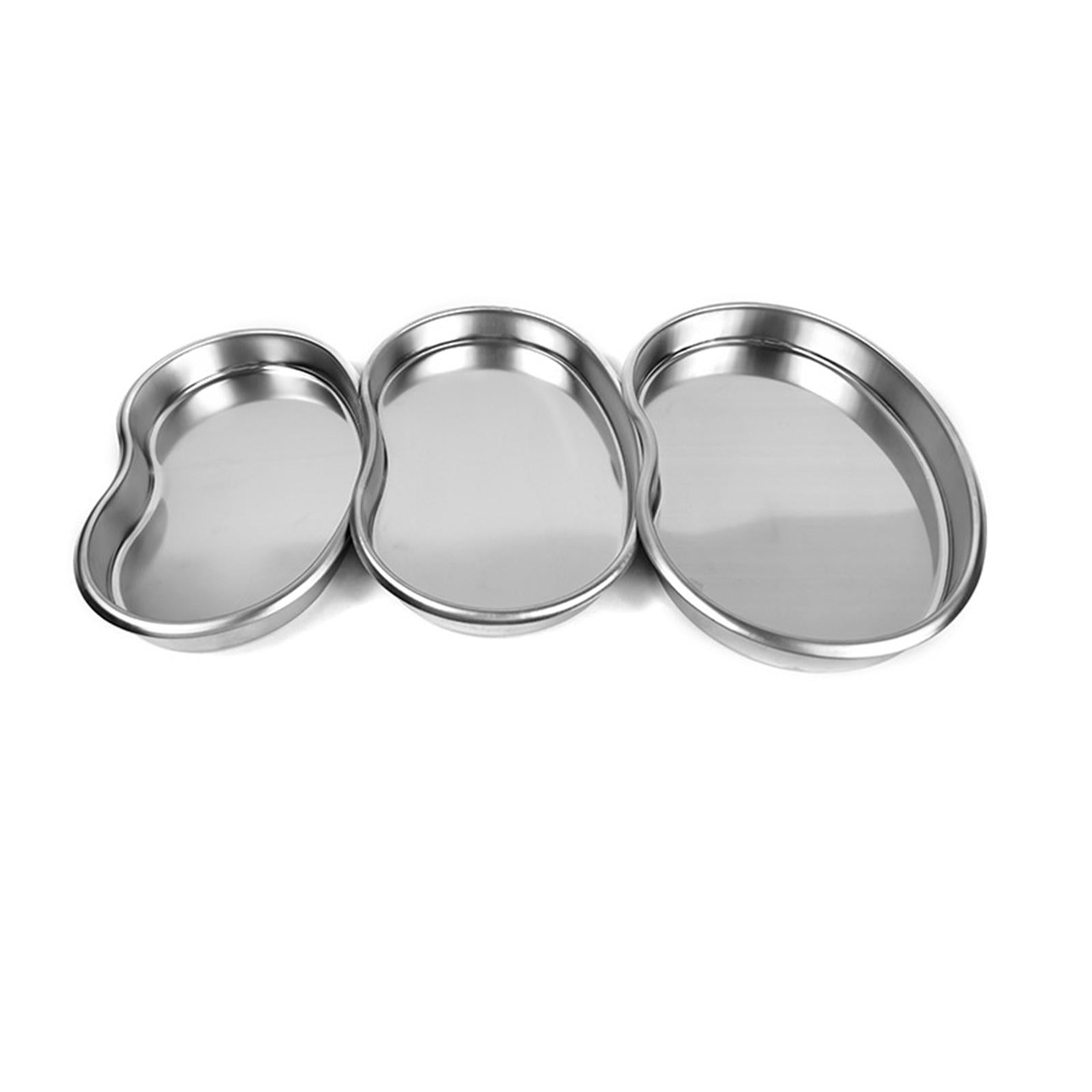 Professional Kidney Tray Stainless Steel Reusable Silver for Medic Waster L