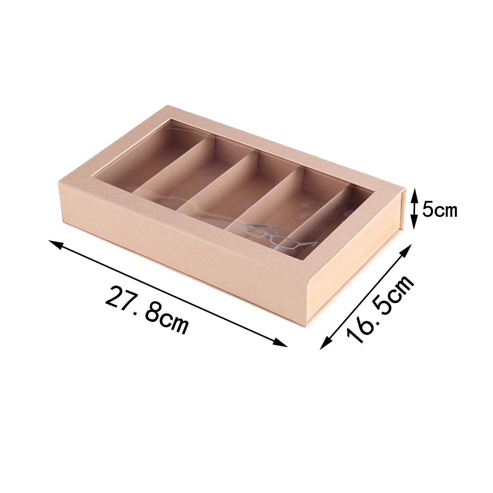 5 Grids Sunglasses Organizer Display Paper Eyeglasses Lightweight Drawer