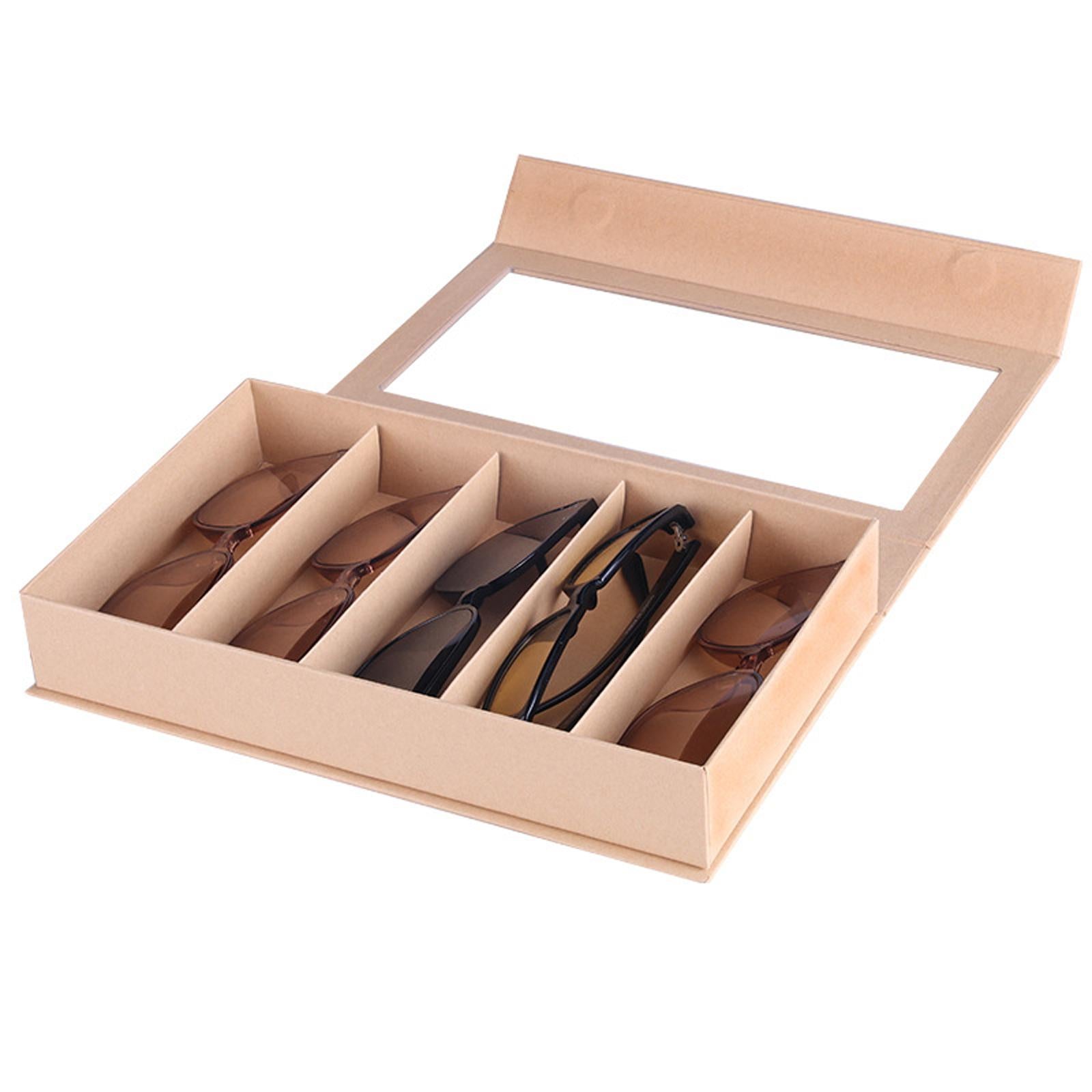 5 Grids Sunglasses Organizer Display Paper Eyeglasses Lightweight Drawer