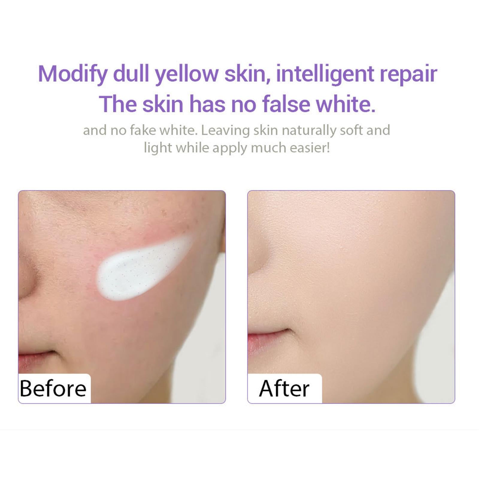 Sunscreen Cream SPF50/PA+++ 40G Safe Natural for Men Woman Kids Adult purple