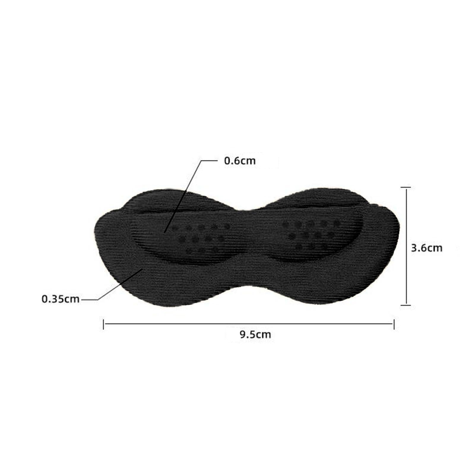 Heel Cushion Pads Anti Wear for Hiking Men Women black thick type