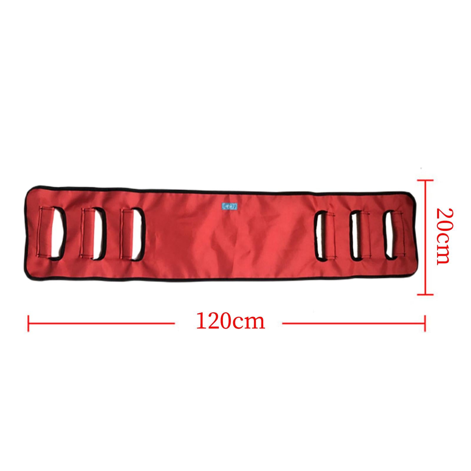 Transfer Belts with Three Grippers Easy Lift Reusable for Bedridden red M